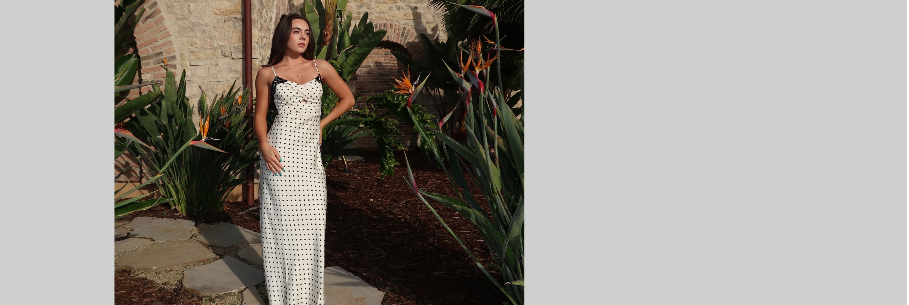 Ava Allan wearing Isla Maude