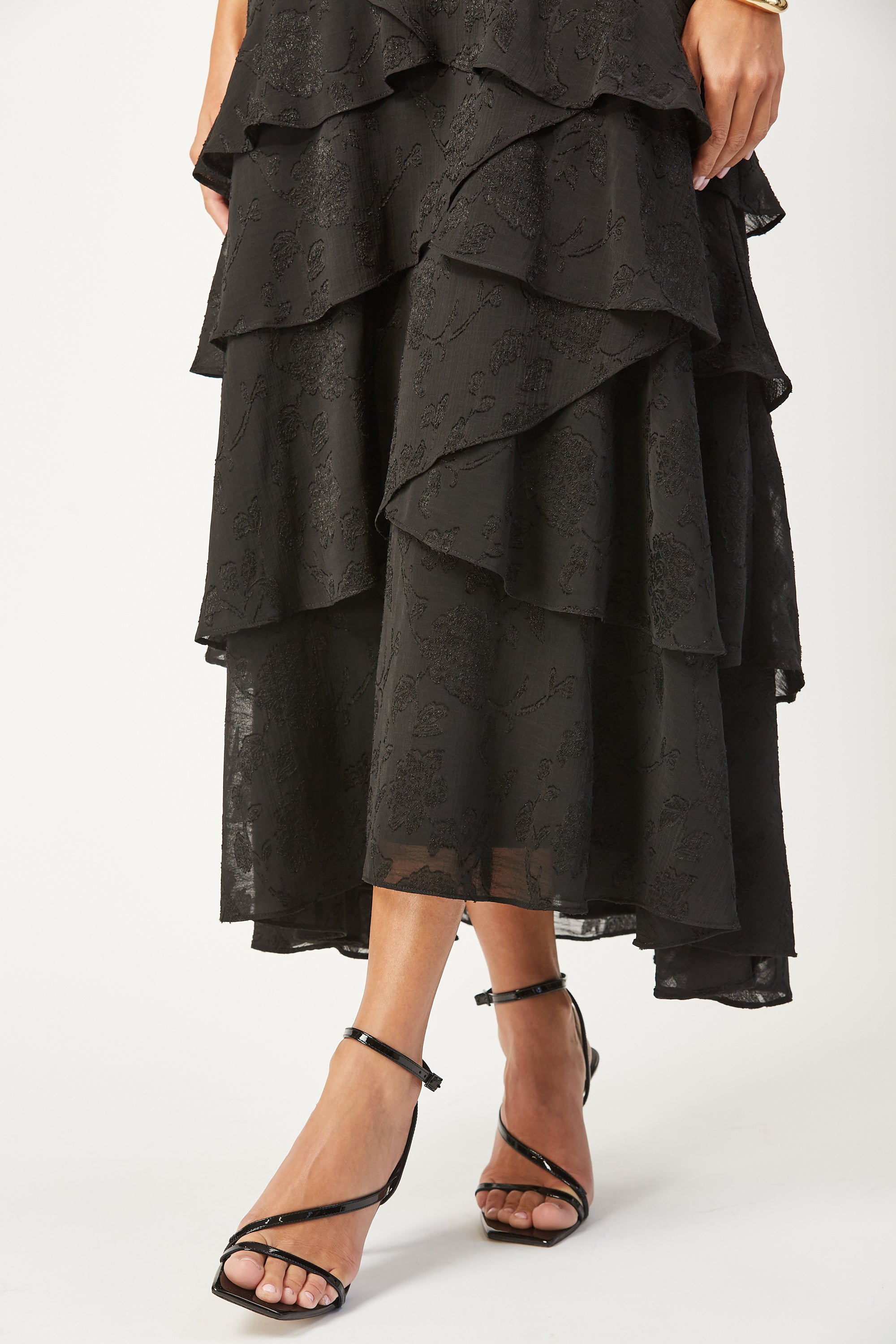 Aubrey tiered burnout maxi dress image 6