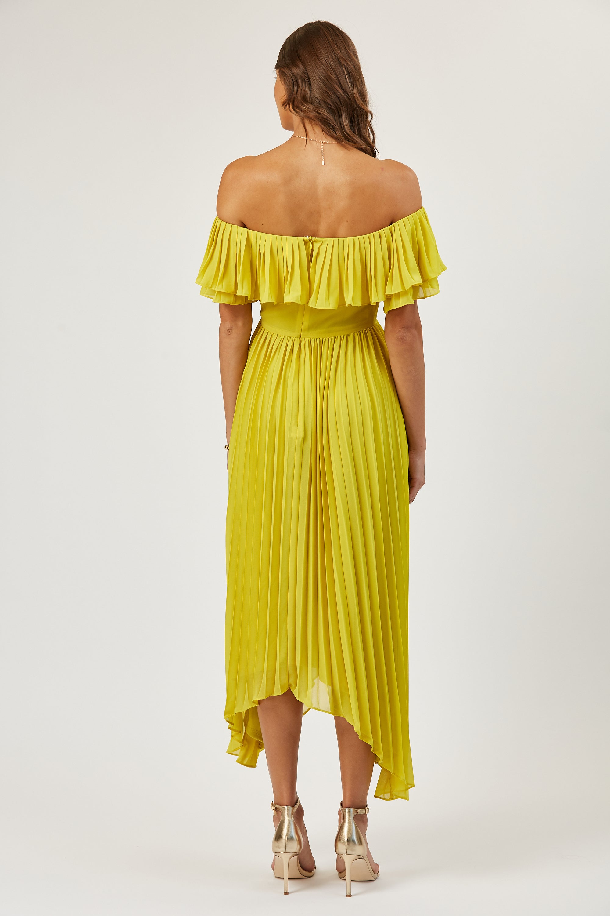Kinsley plisse off shoulder dress image 2