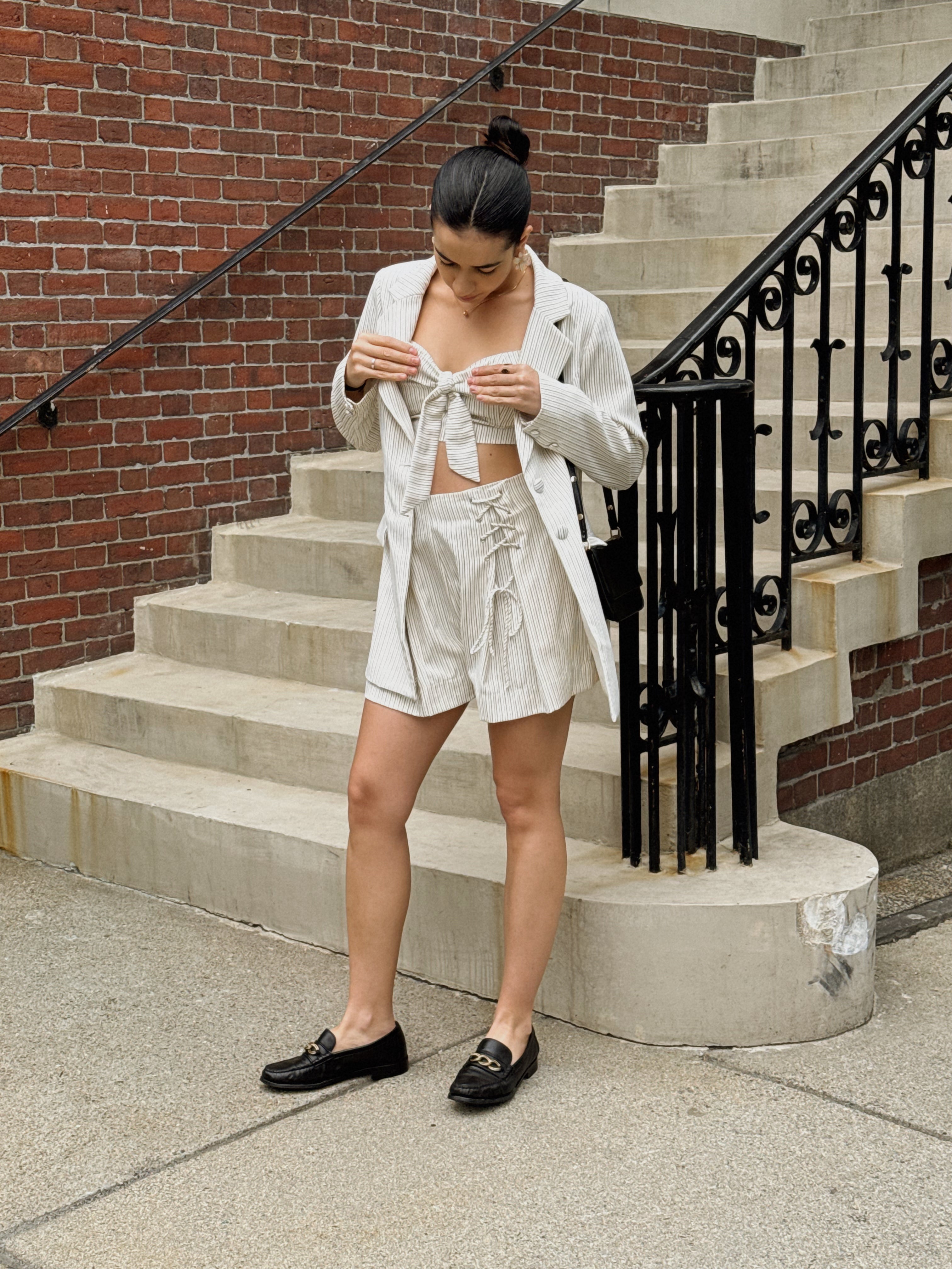Oakleigh Pinstripe Shorts