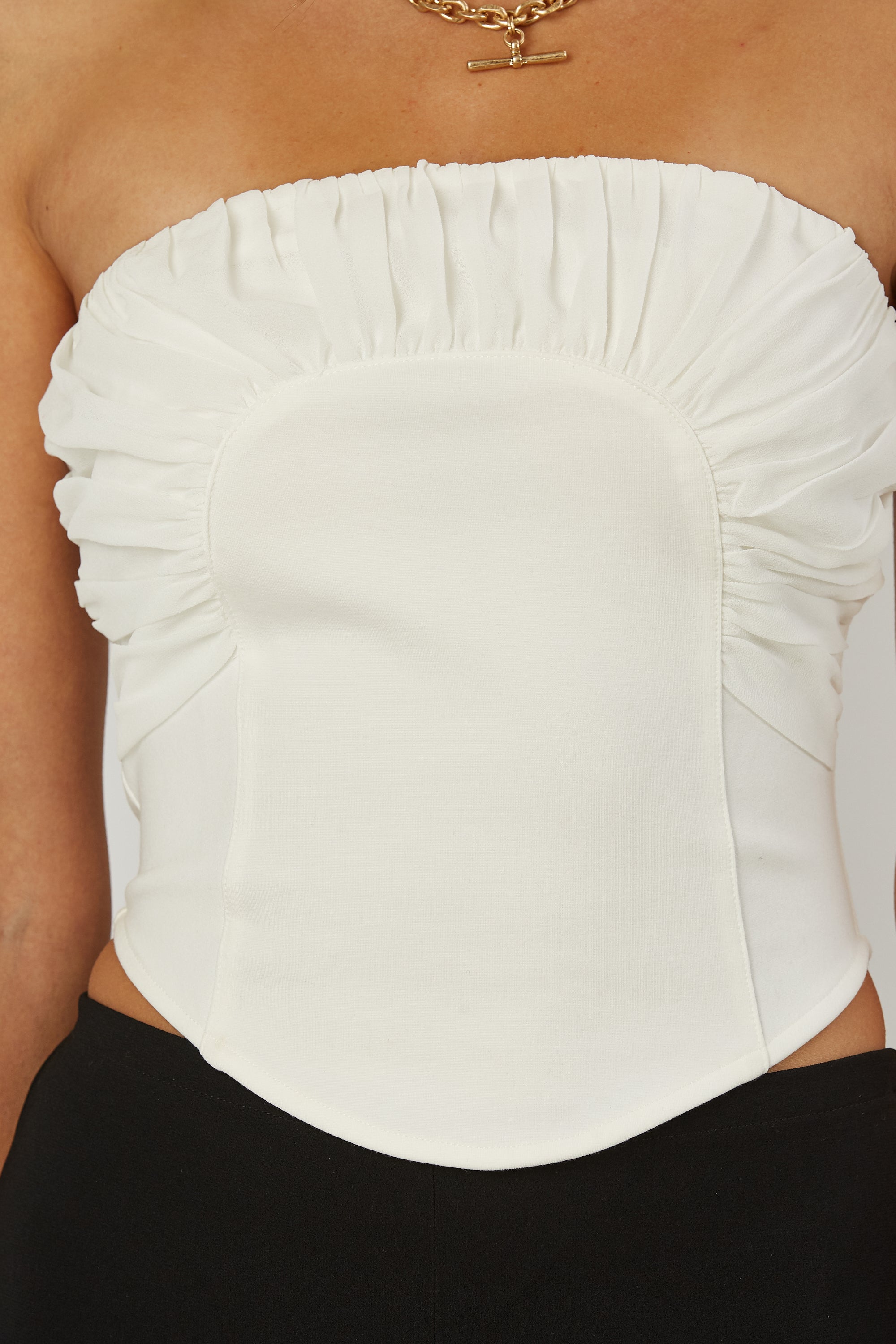 Jenny strapless ruching top image 5