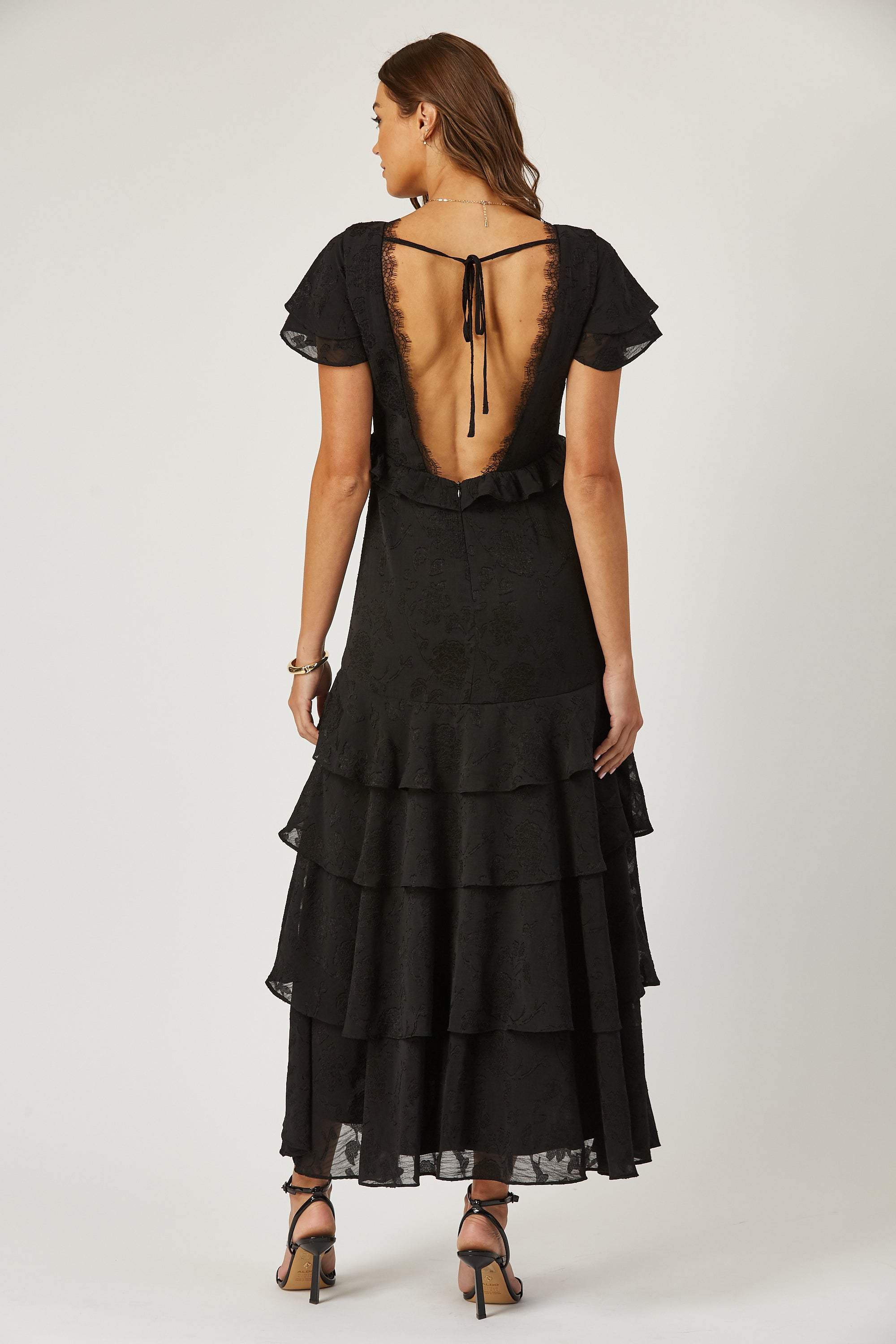 Aubrey tiered burnout maxi dress image 3