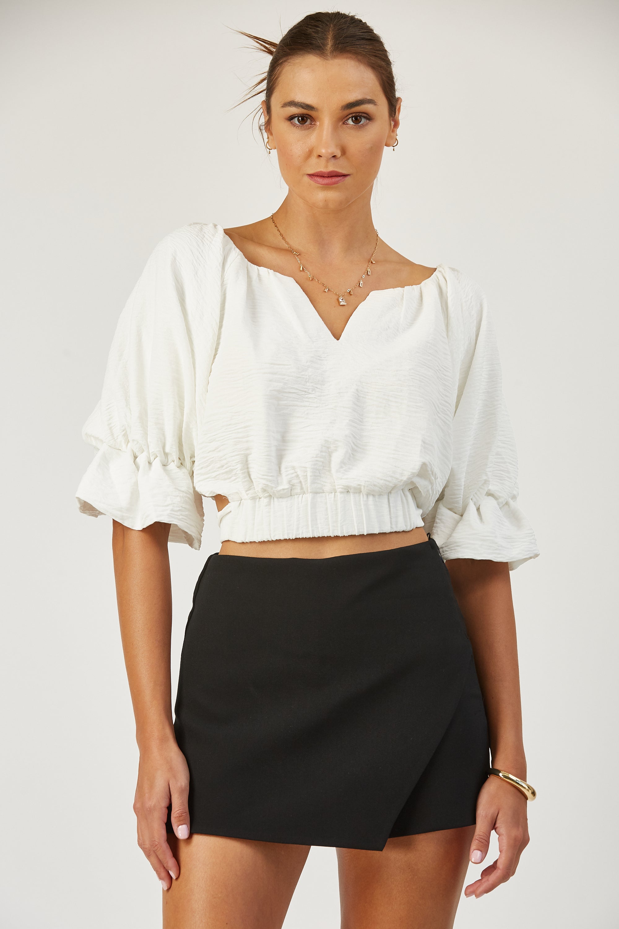 Remi bubble top with back tie image 1