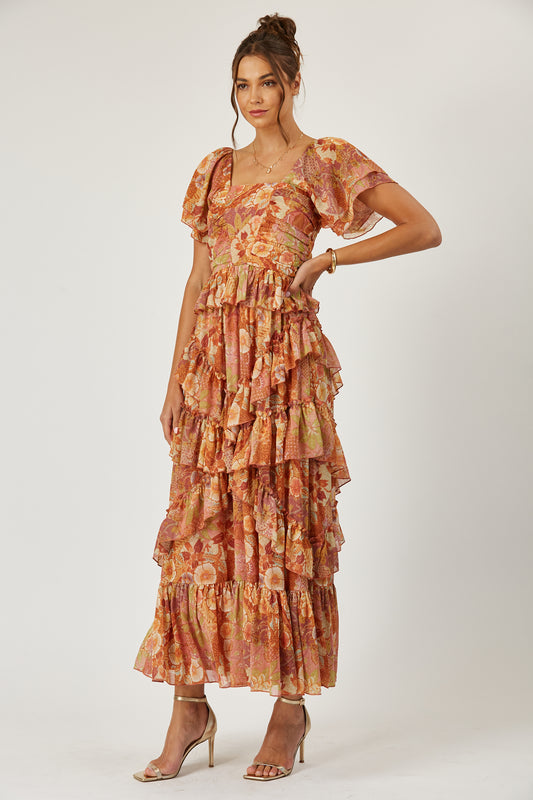 Brynn tiered ruffle dress image 1