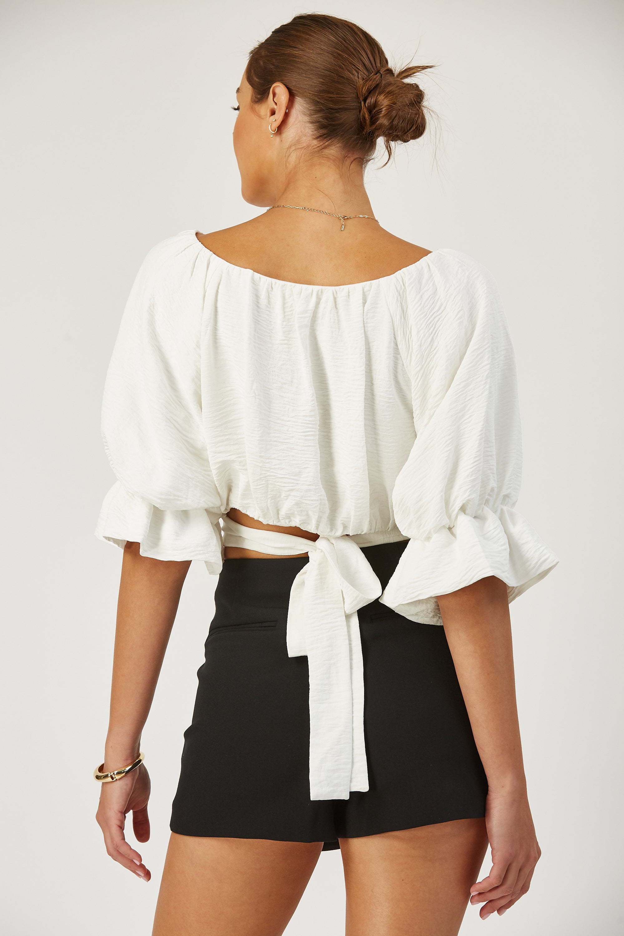 Remi bubble top with back tie image 3