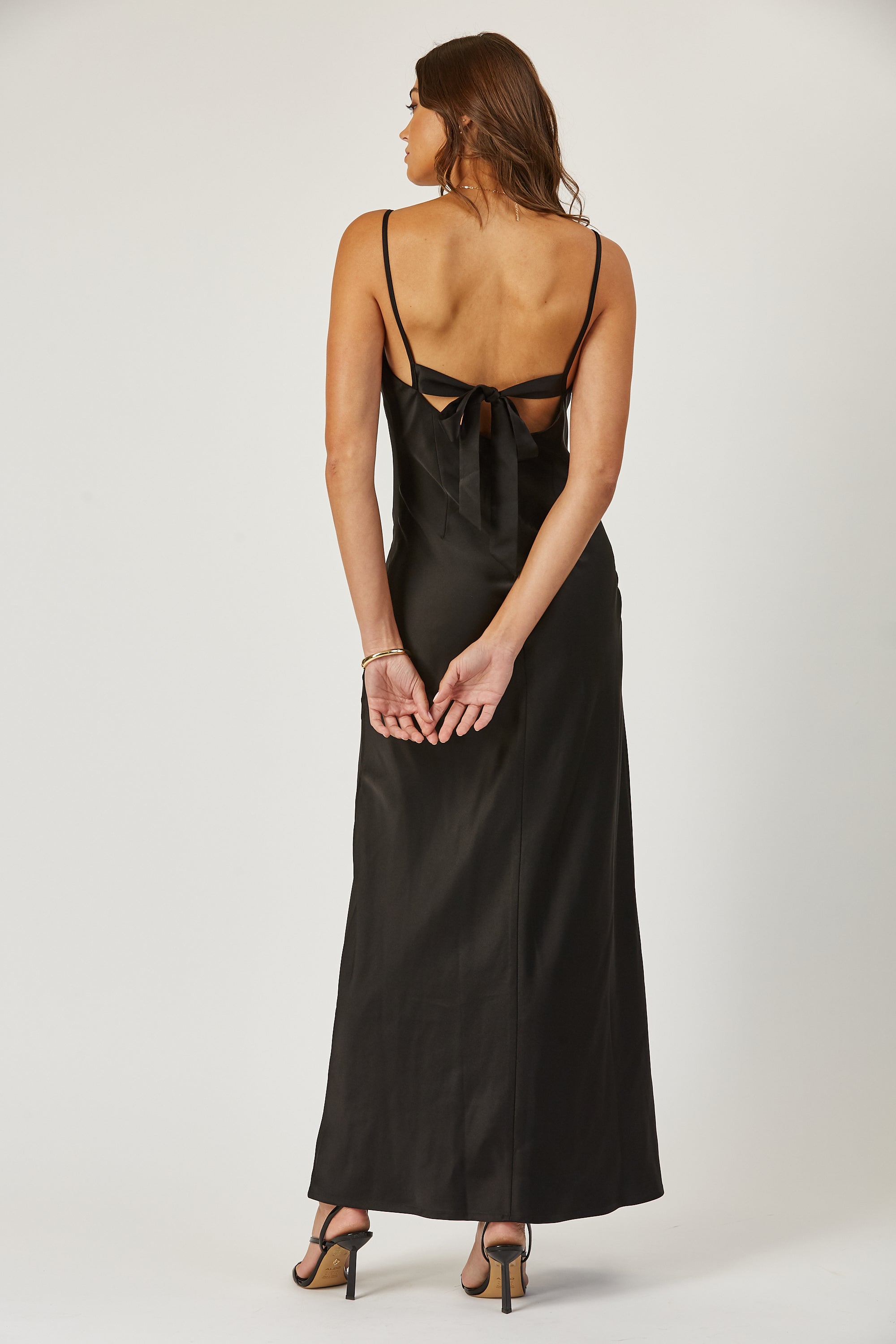 Sally bustier maxi dress with back tie image 3