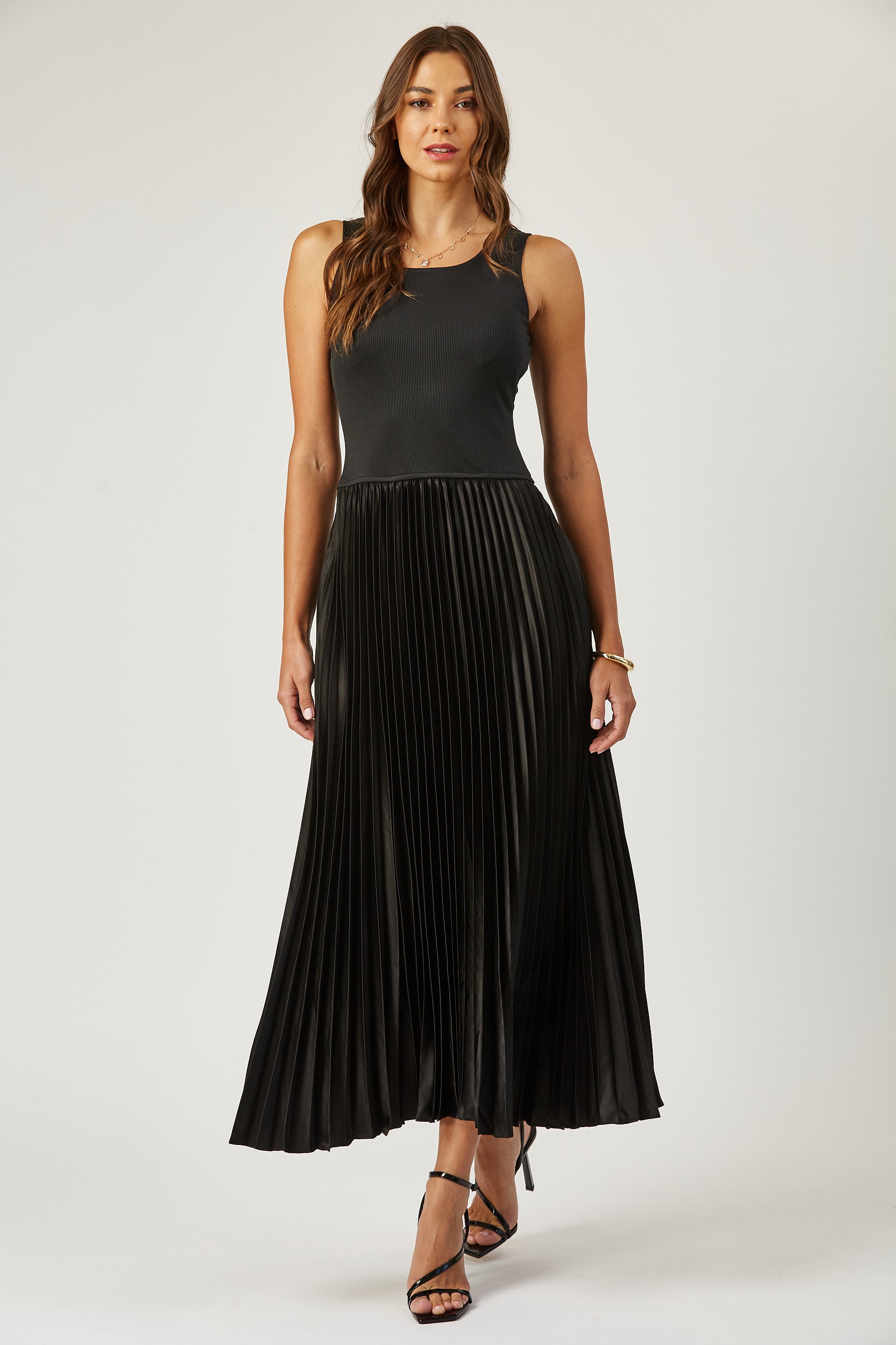 Nia plisse skirt swing dress image 1