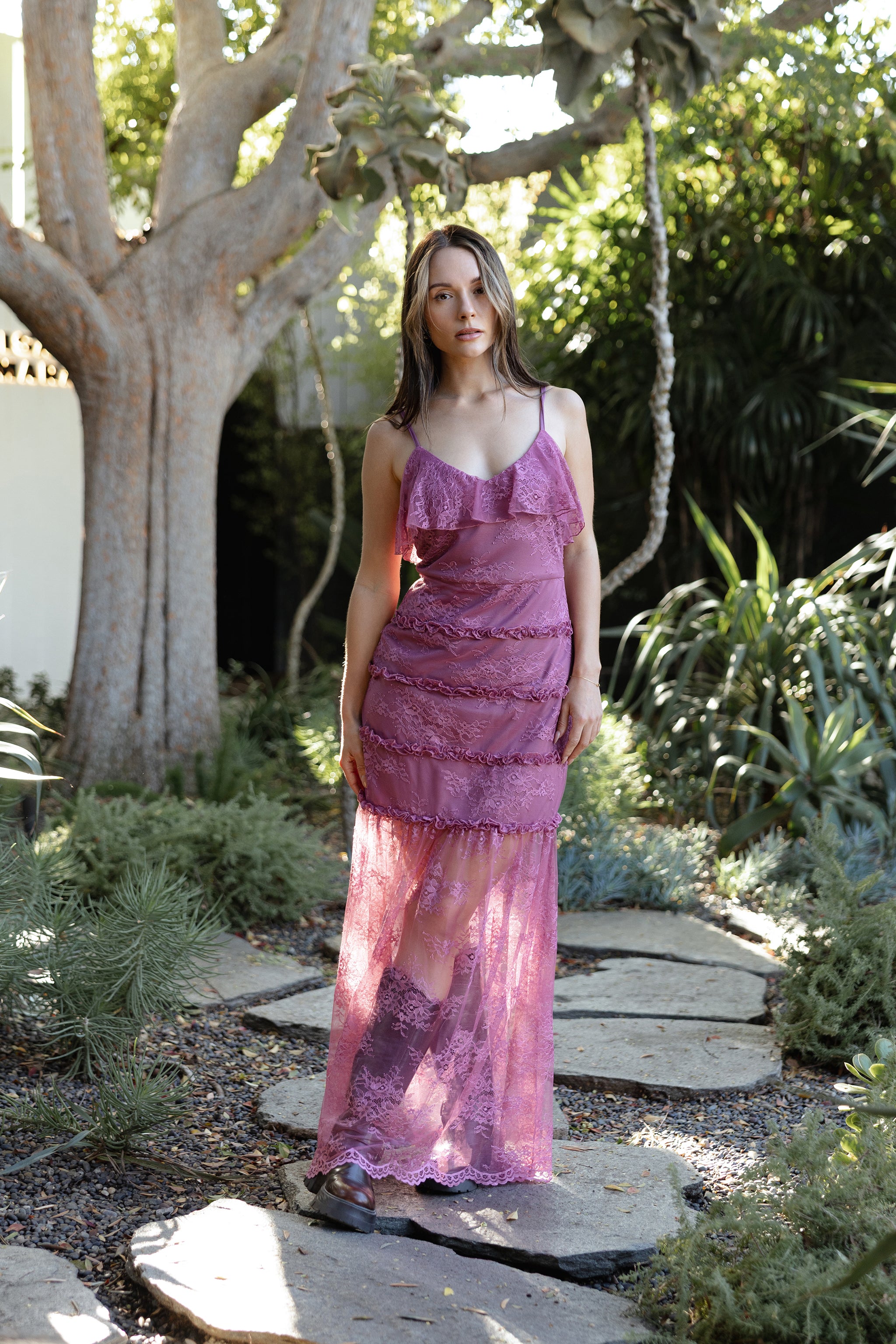 Marlowe lace maxi dress