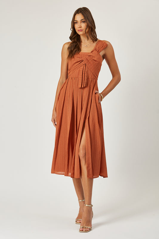 Seraphena twist detail midi dress image 1