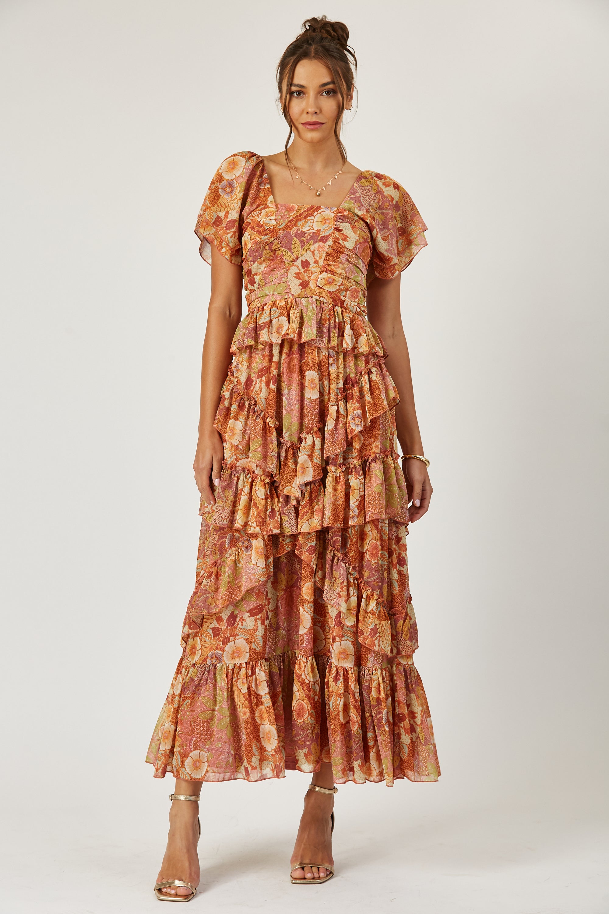 Brynn tiered ruffle dress image 0