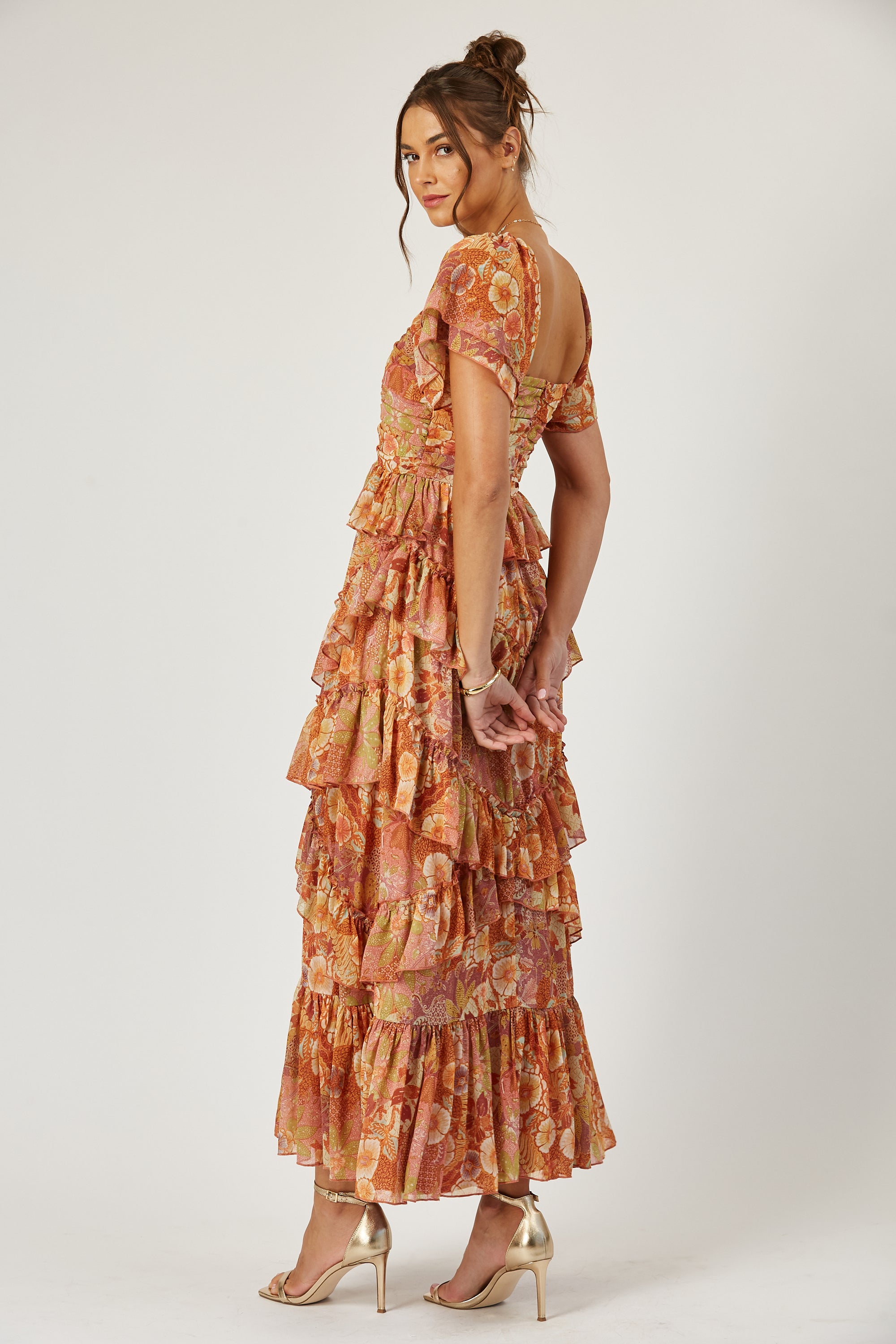 Brynn tiered ruffle dress image 2