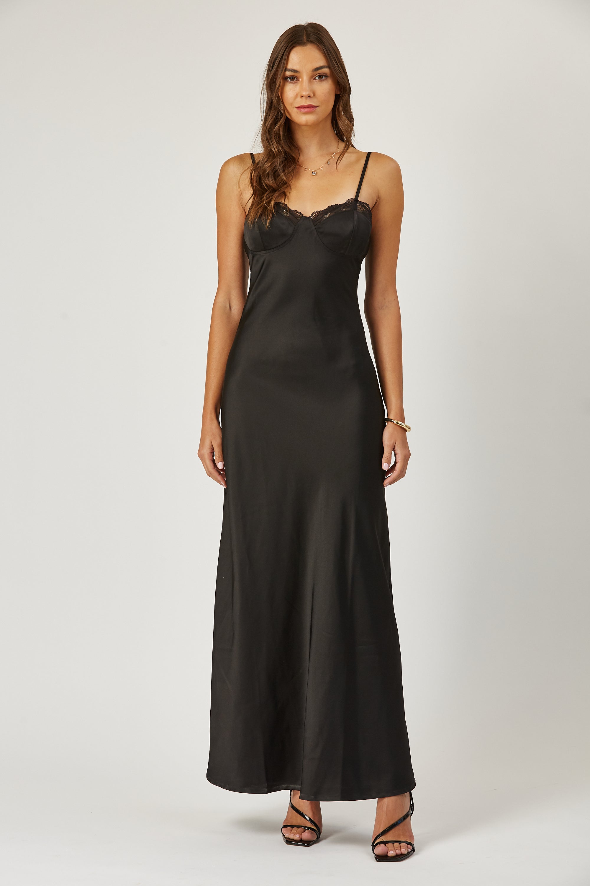 Sally bustier maxi dress with back tie image 1