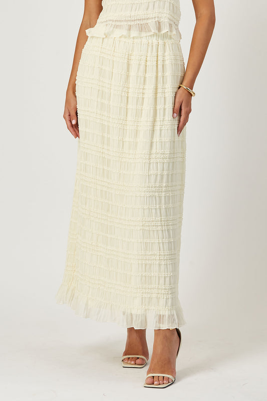 Camille textured maxi skirt image 1