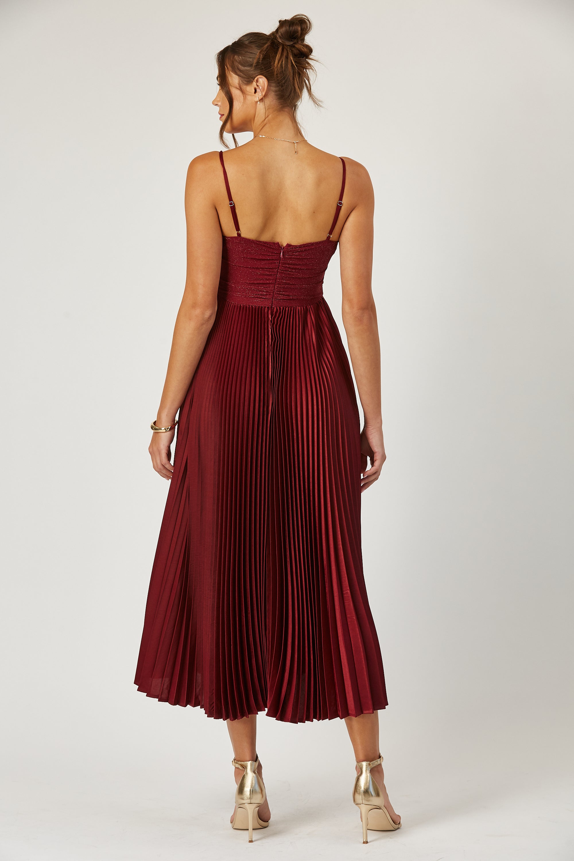 Portia pleated swing dress image 3