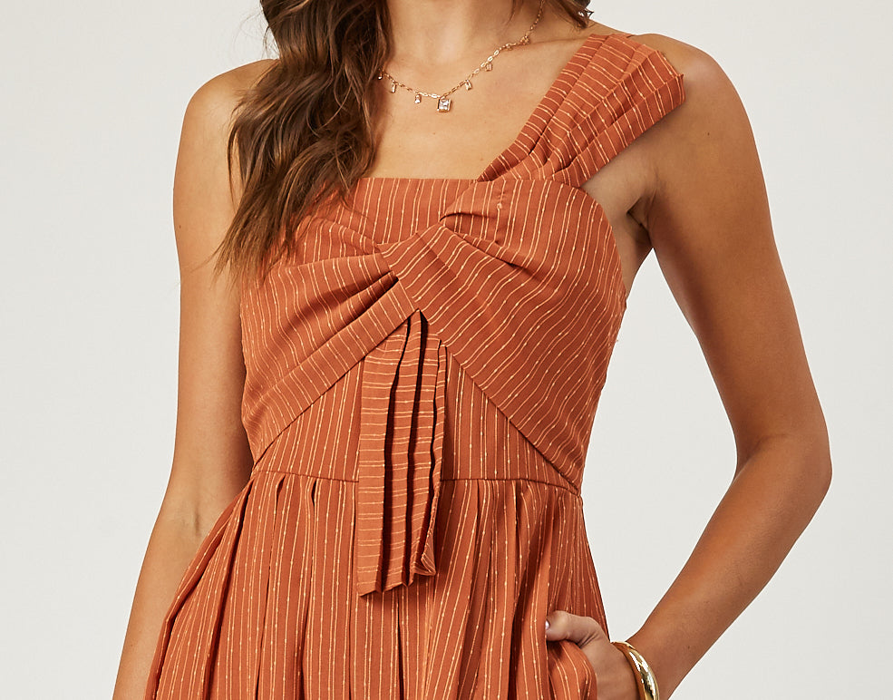 Seraphena Twist Detail Midi Dress