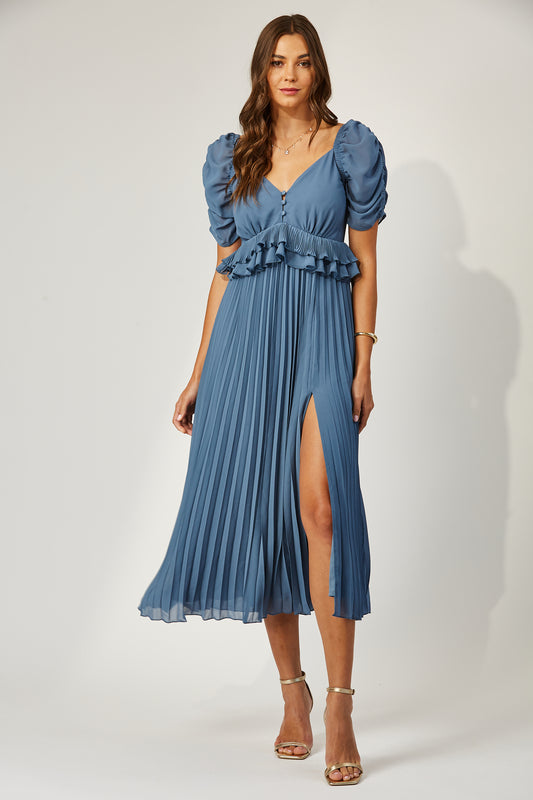 Addison plisse skirt midi dress image 0