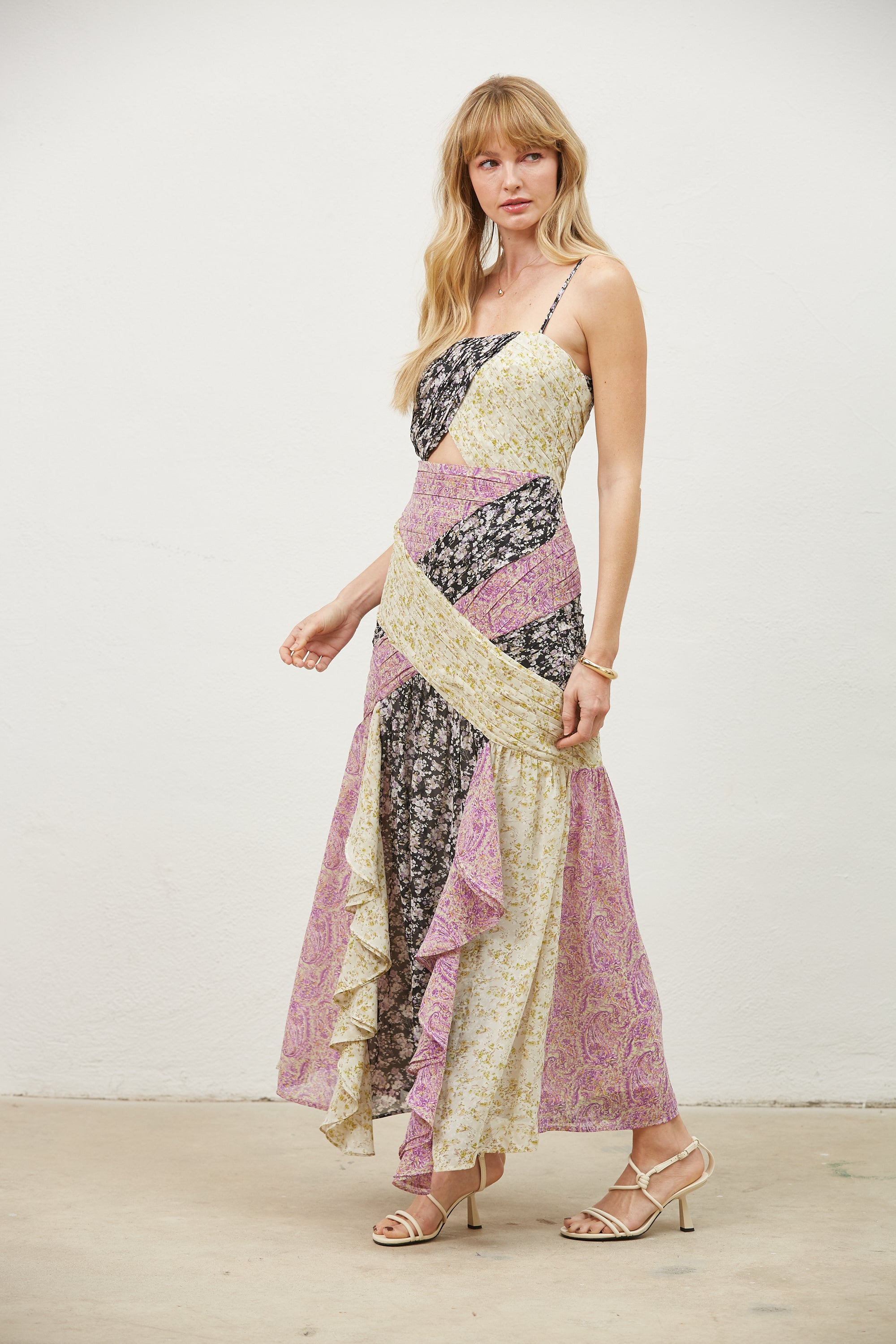 Gisele Mix Print Maxi Dress