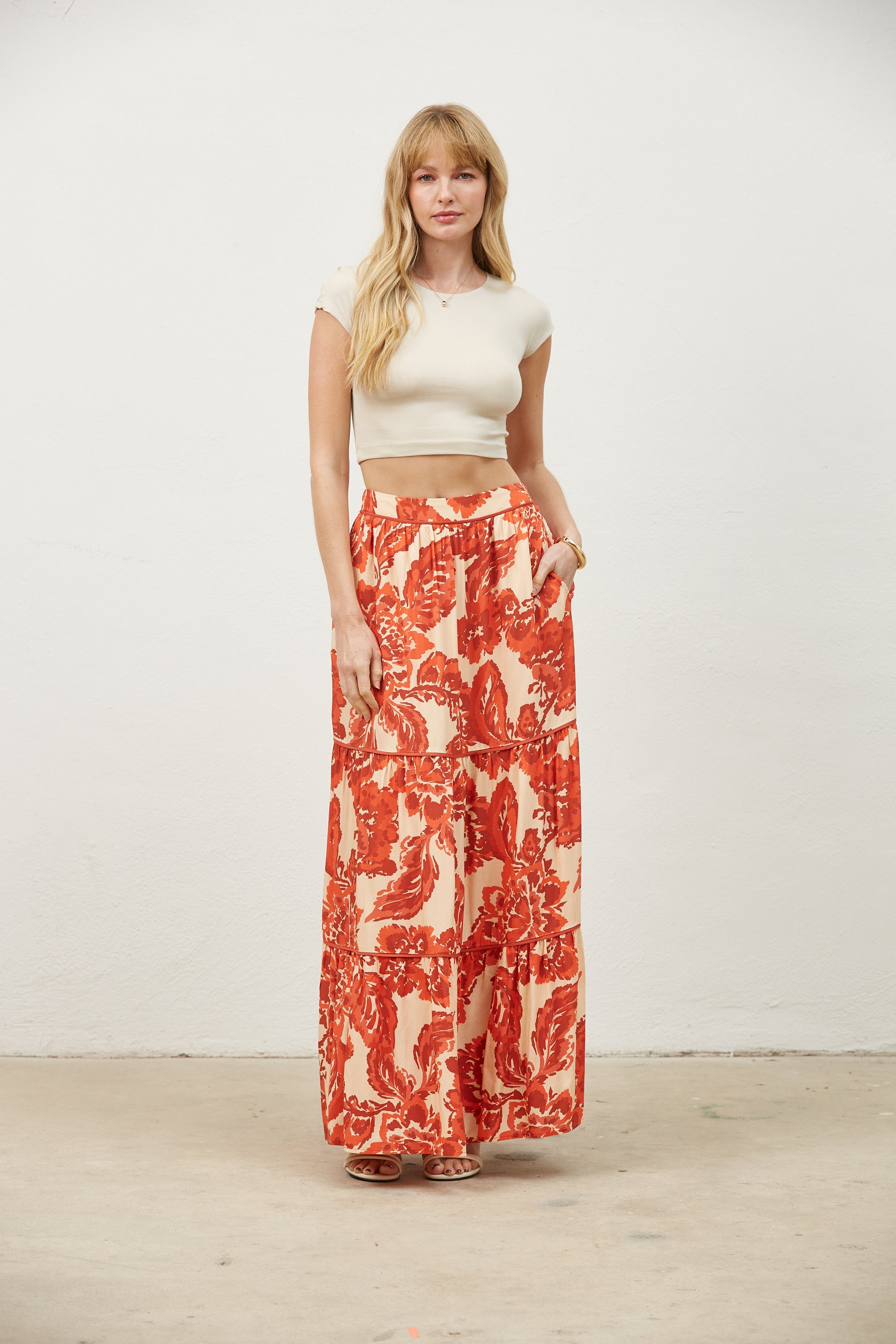 Mallory Tiered Maxi Skirt