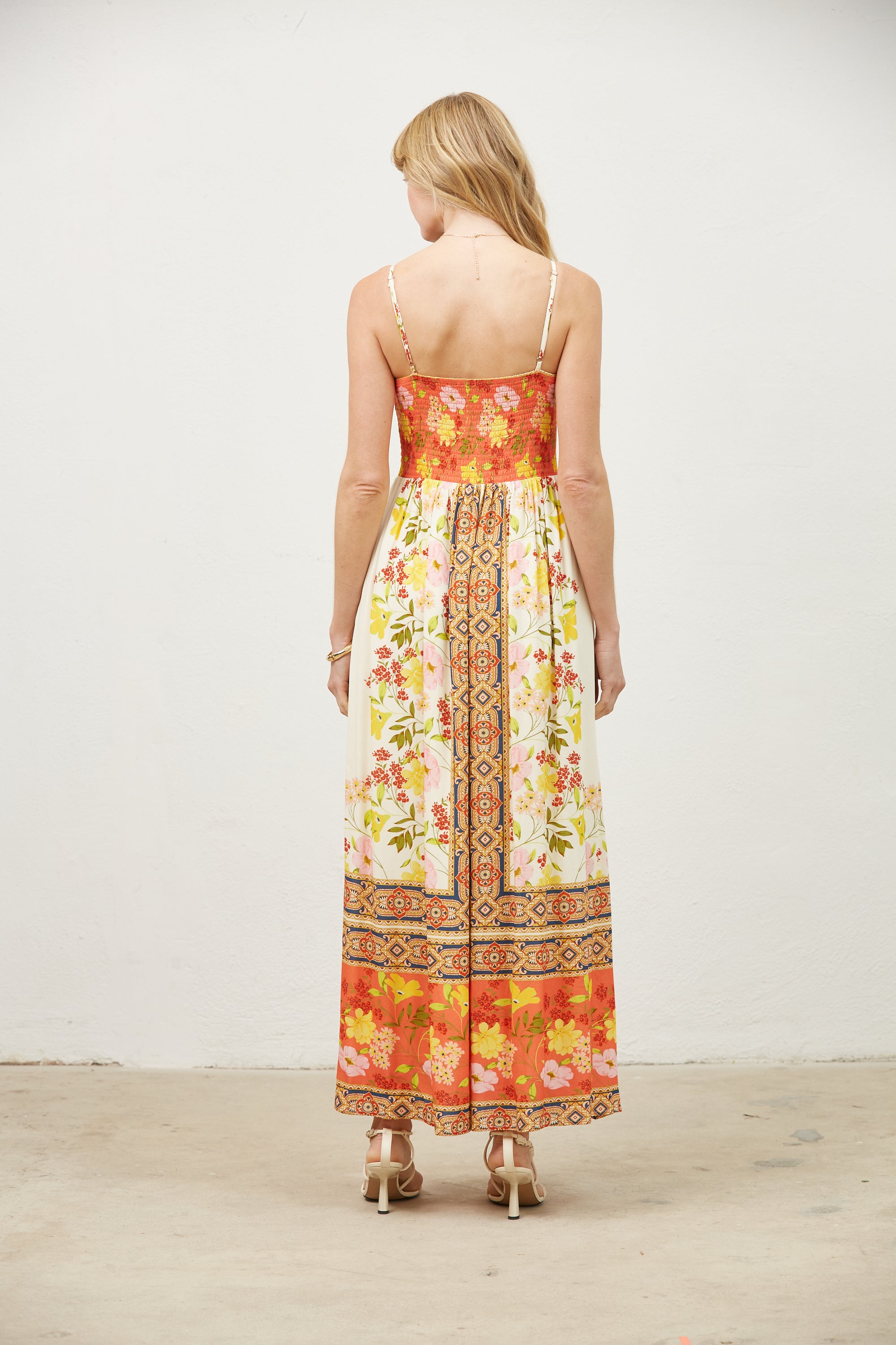 Maliyah Border Print Maxi Dress