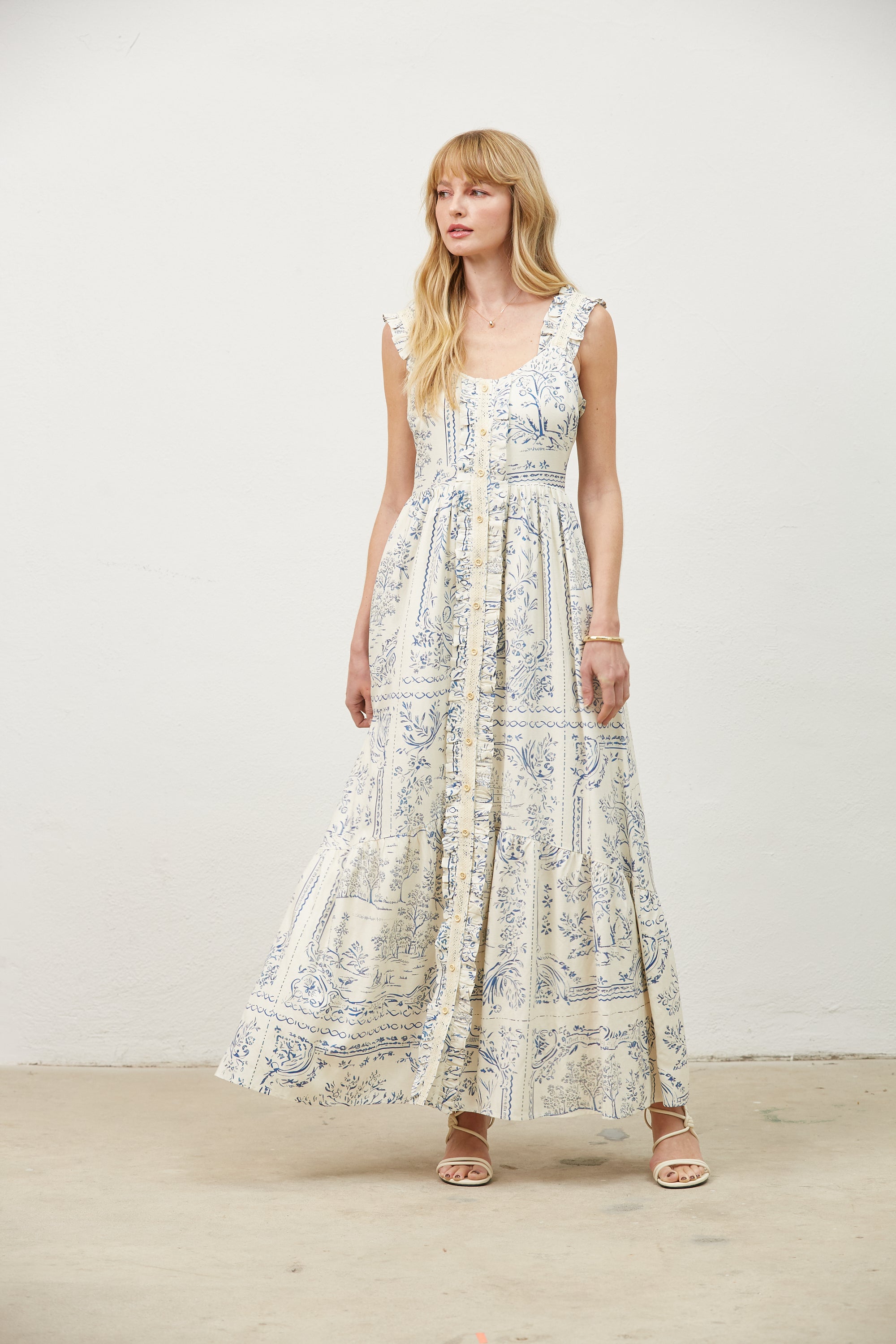 Lucia Tie Back Maxi Dress