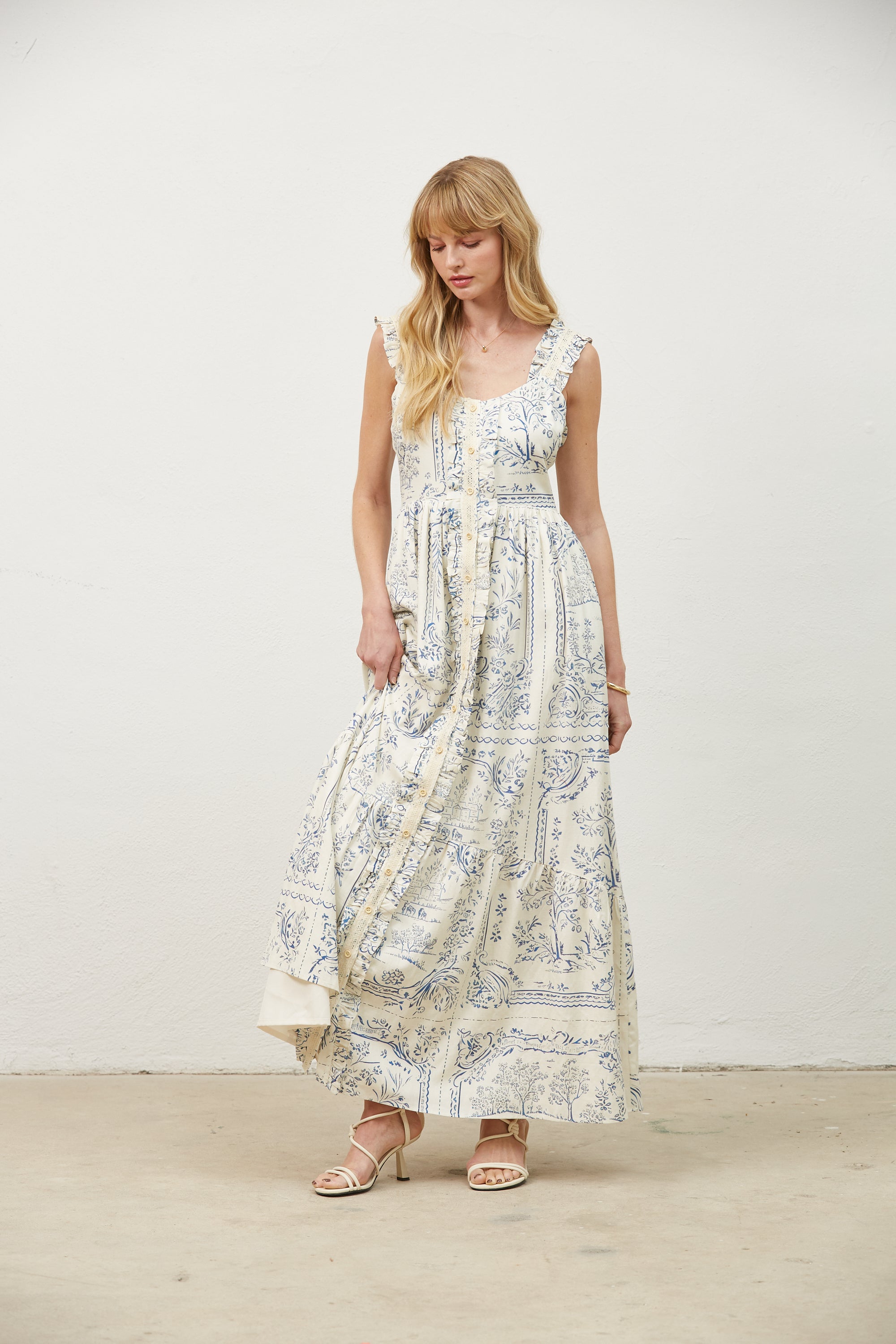 Lucia Tie Back Maxi Dress