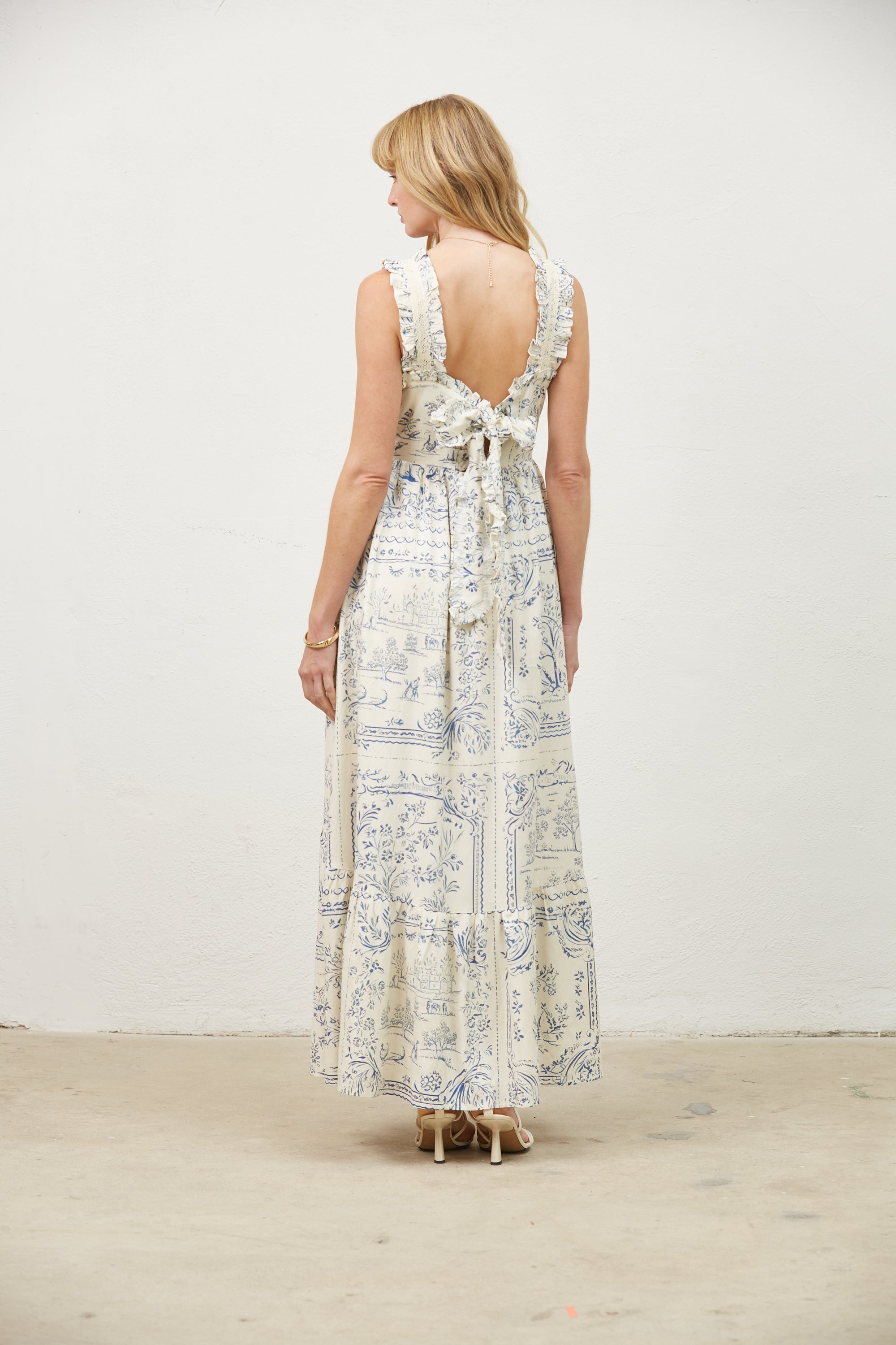 Lucia Tie Back Maxi Dress