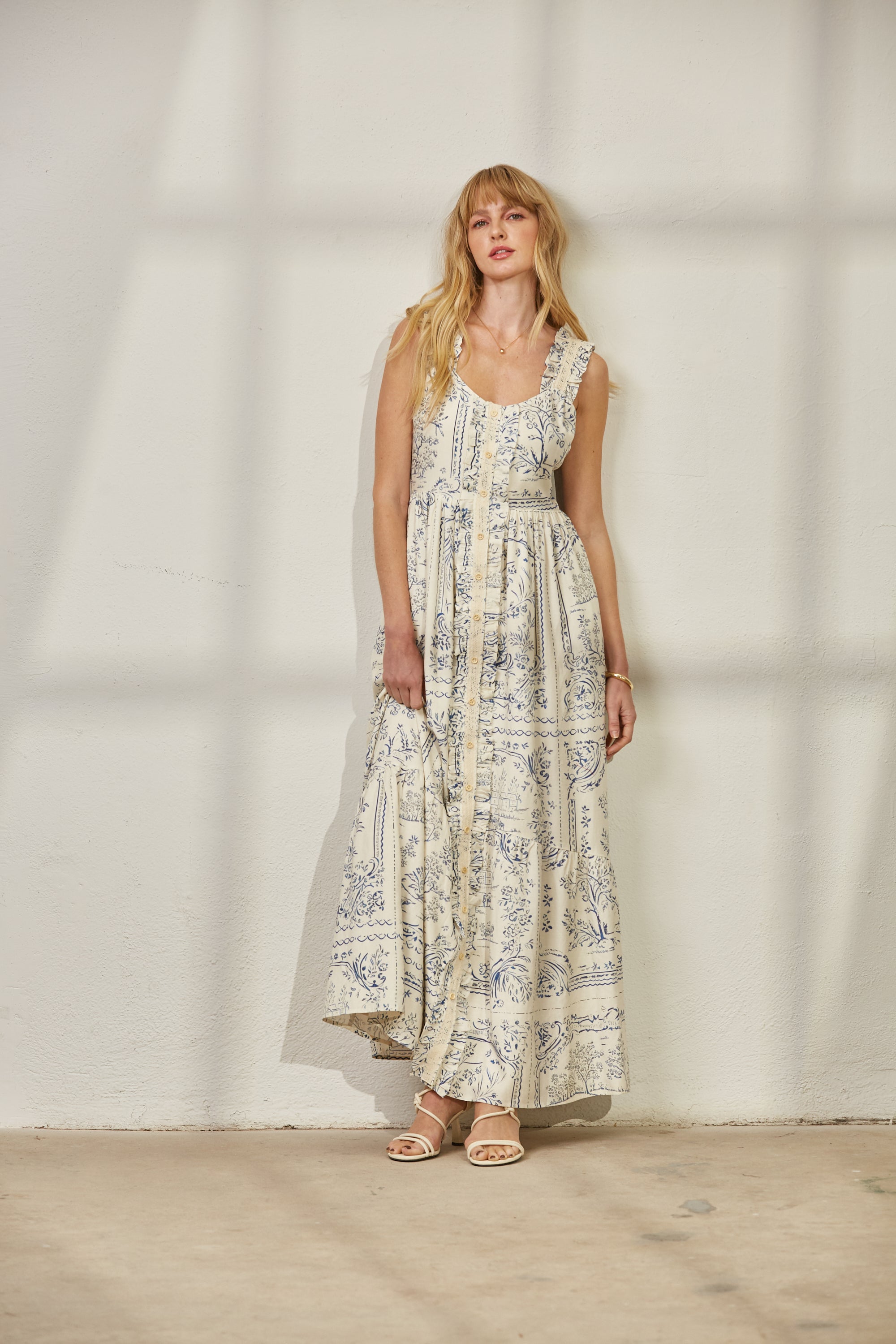 Lucia Tie Back Maxi Dress