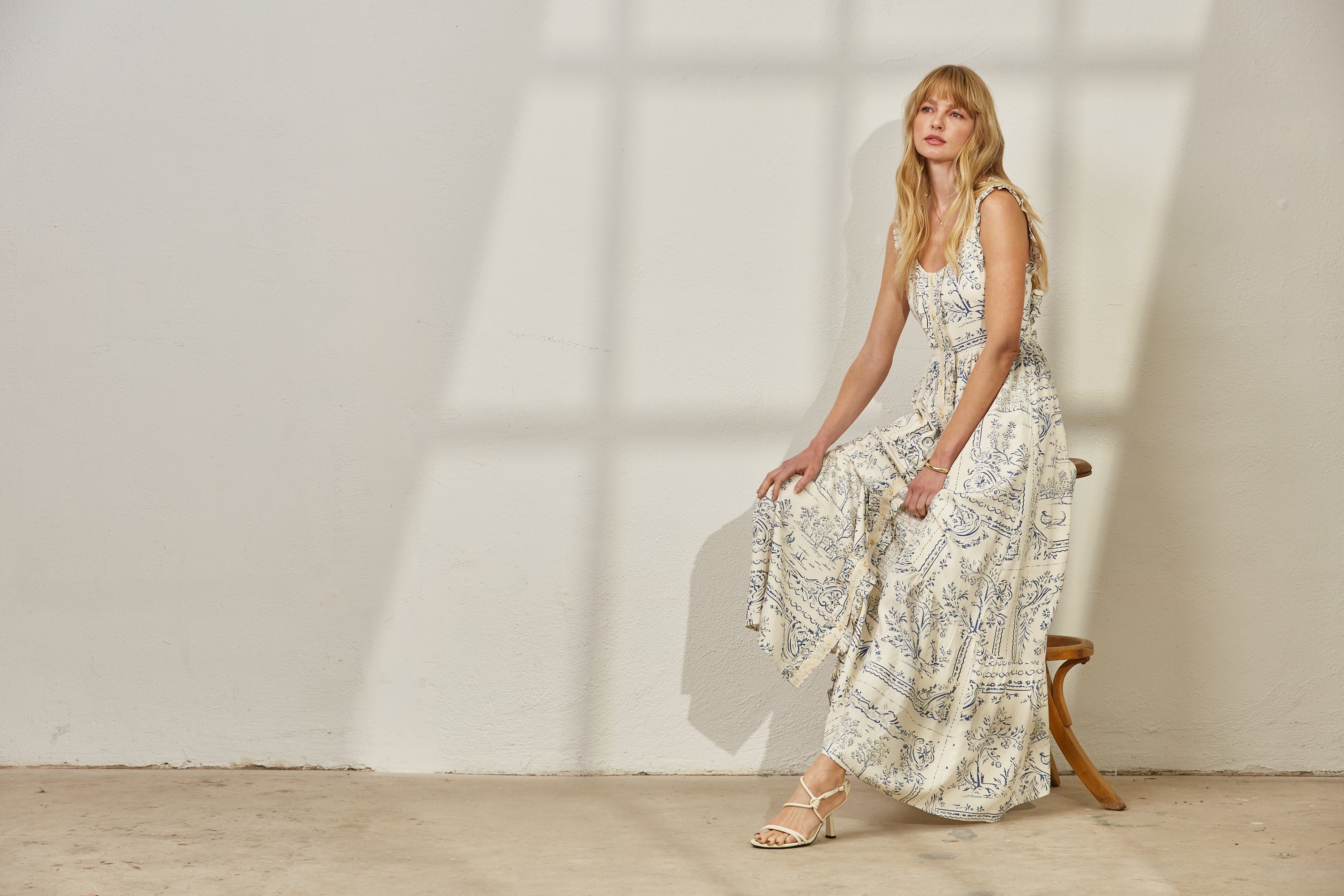 Lucia Tie Back Maxi Dress