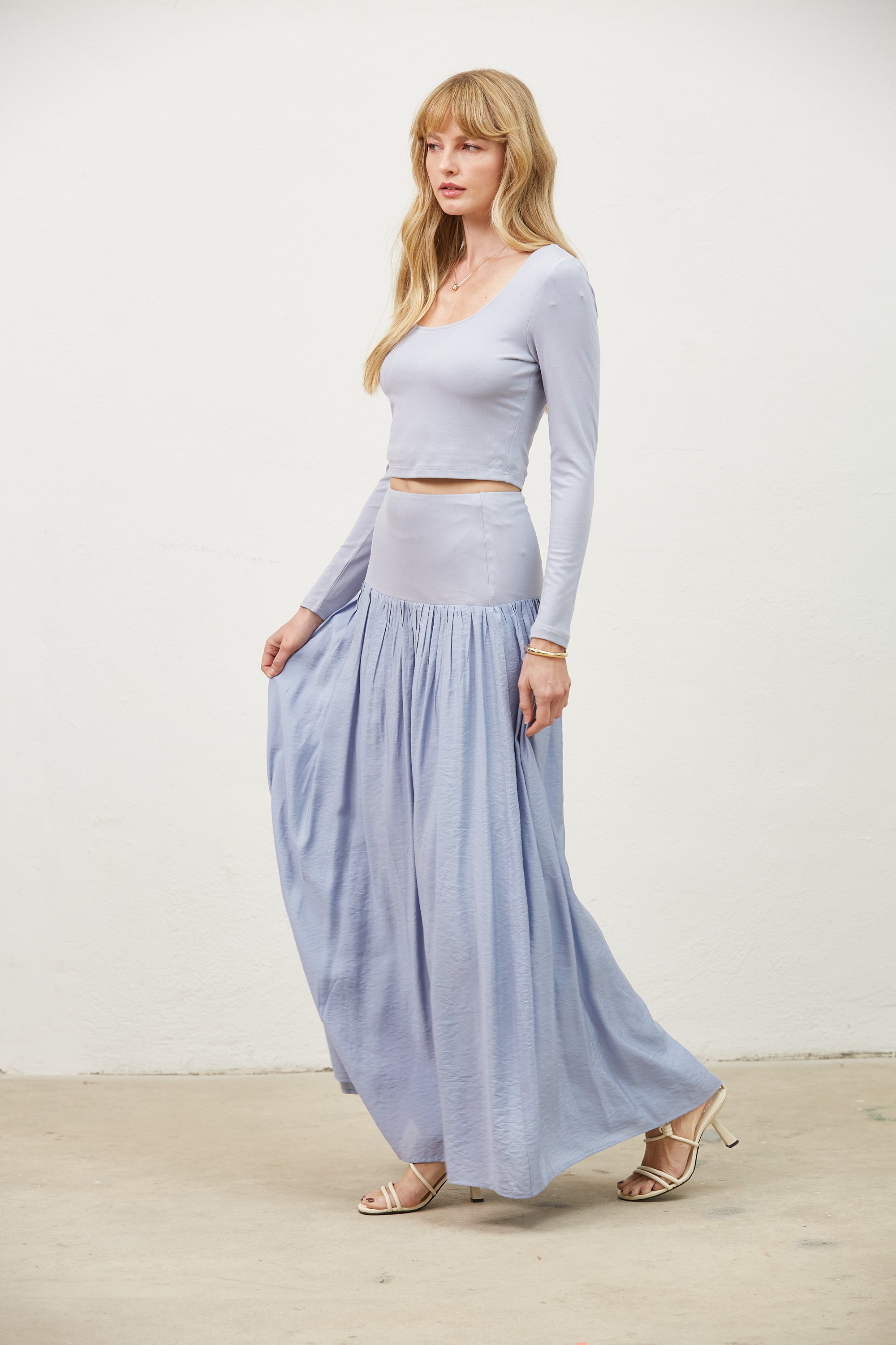 Taylor Mix Media Skirt Set