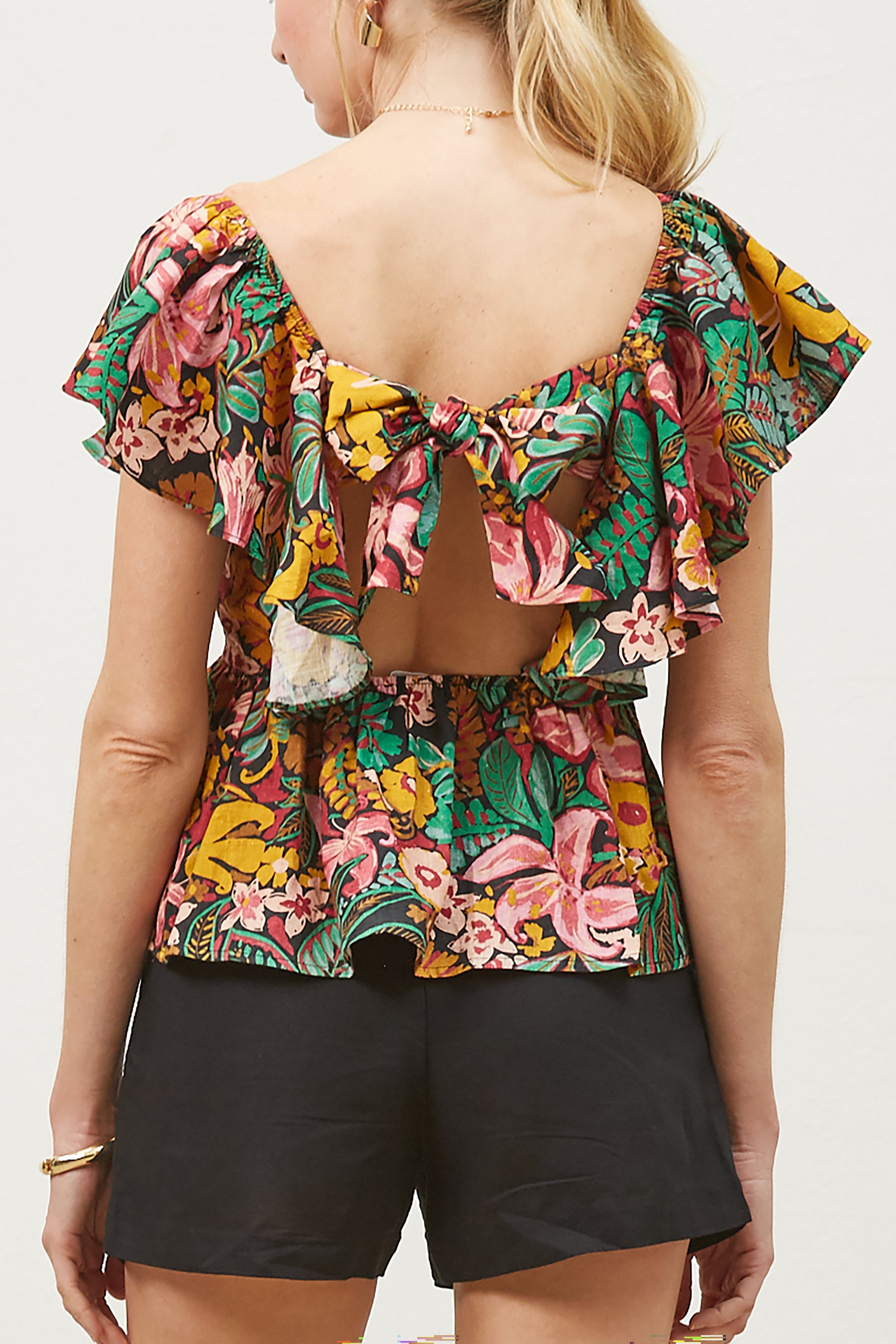 Raya ruffle top