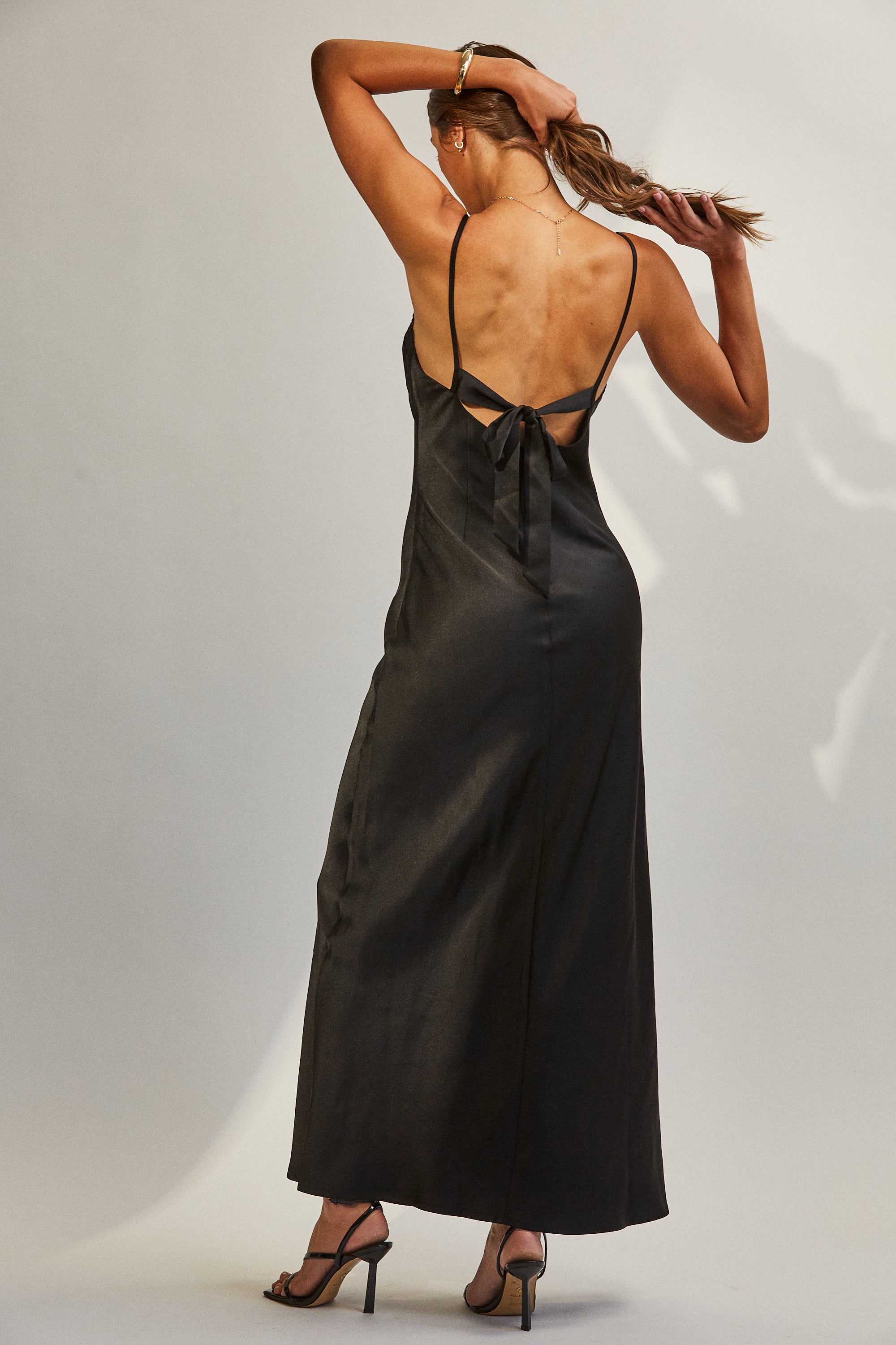 Sally bustier maxi dress with back tie image 5