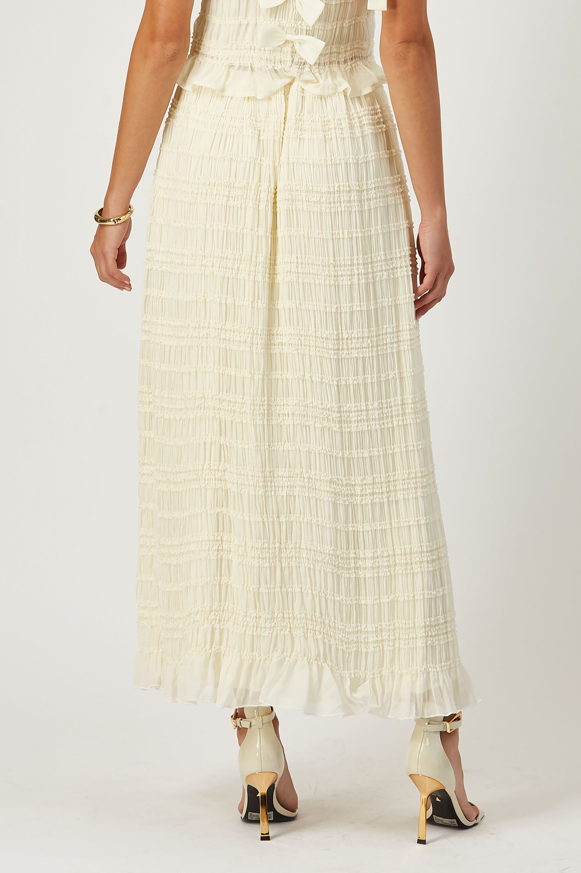 Camille textured maxi skirt image 2