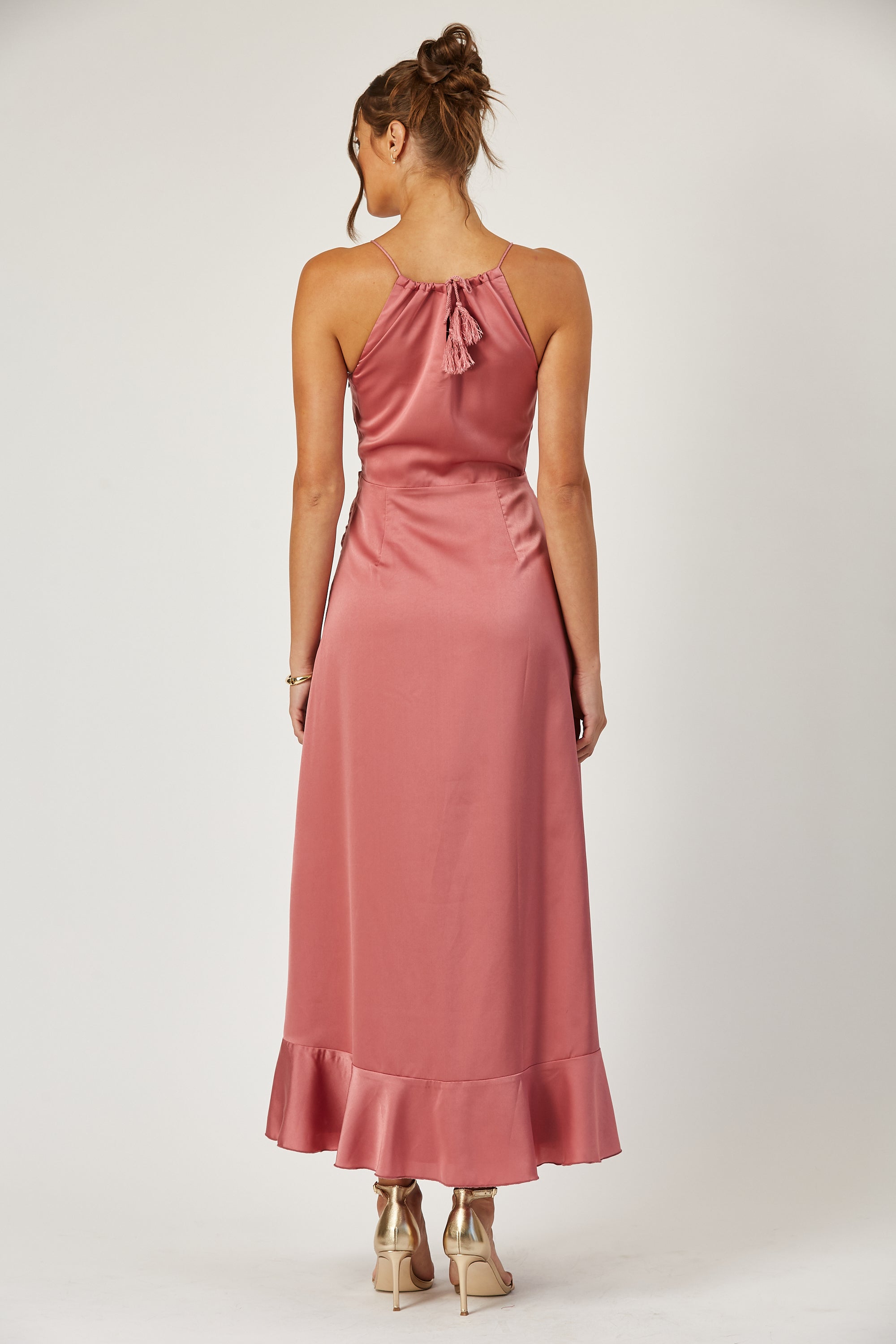 Arya cinched front halter dress image 3