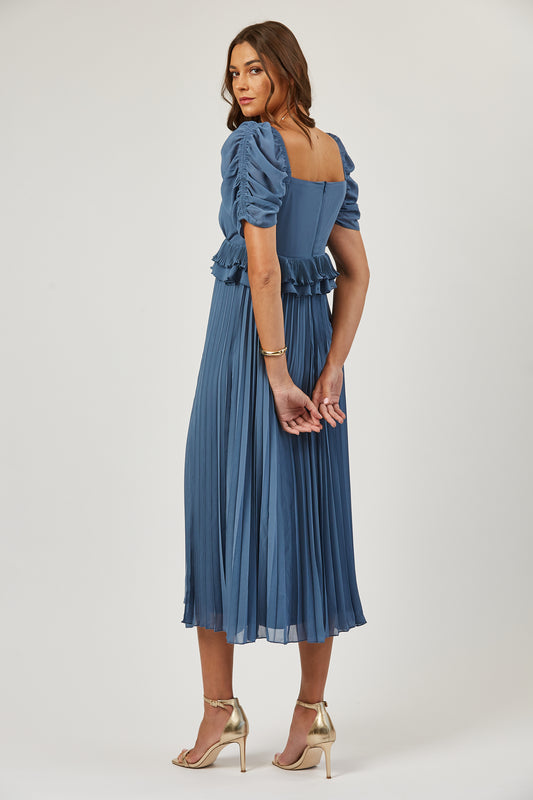 Addison plisse skirt midi dress image 1