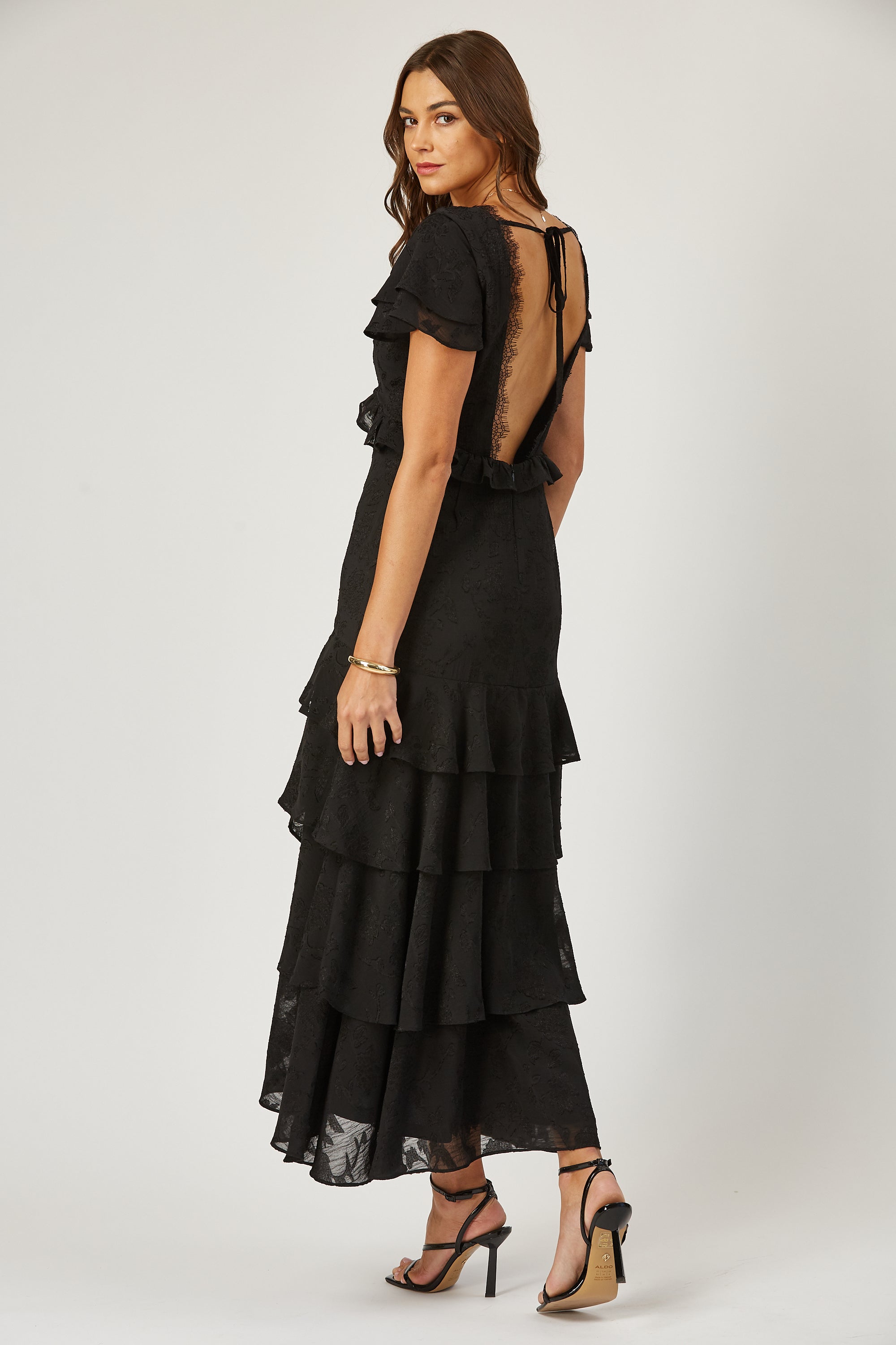 Aubrey tiered burnout maxi dress image 2
