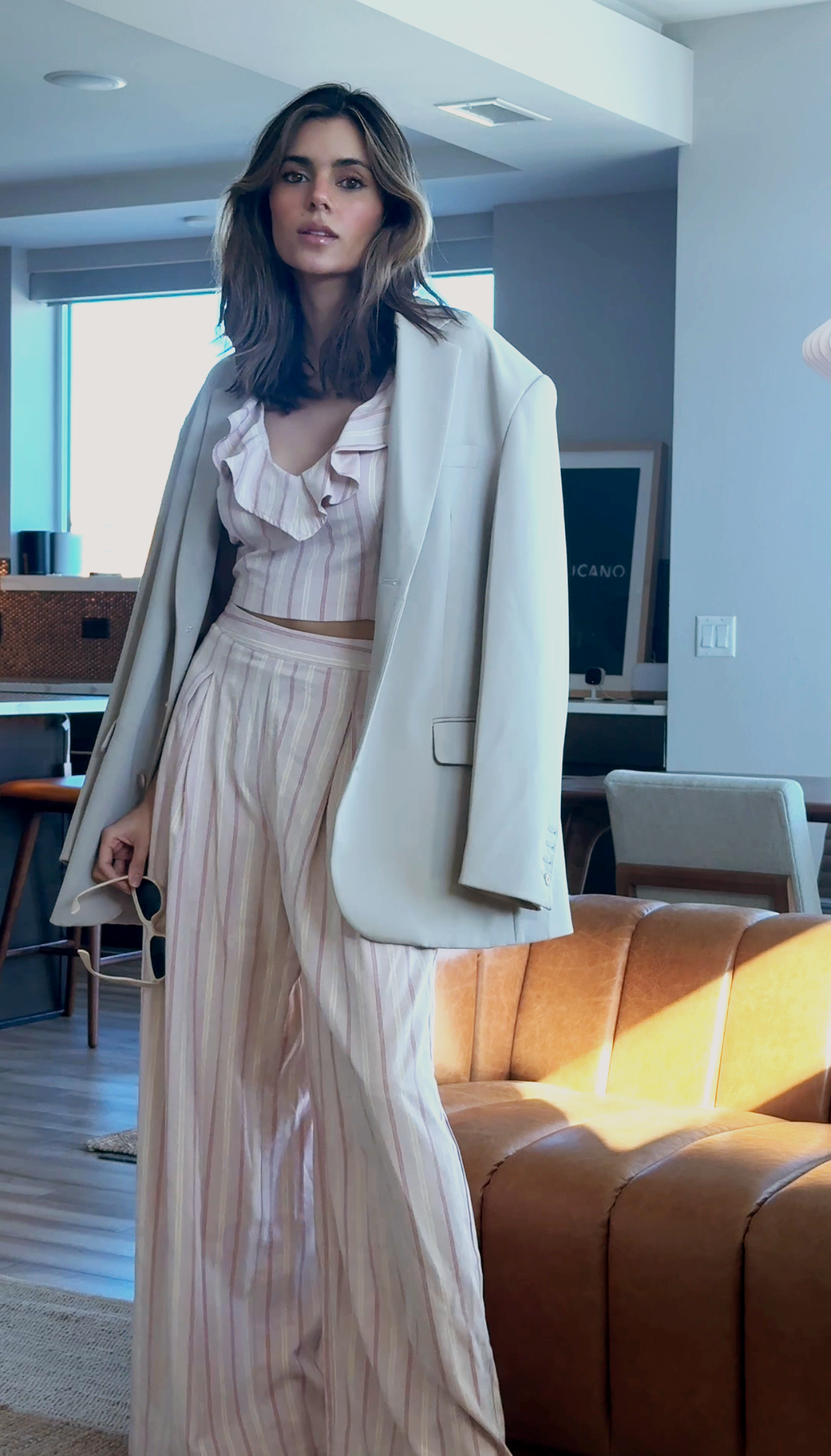 Charli Pinstripe Set