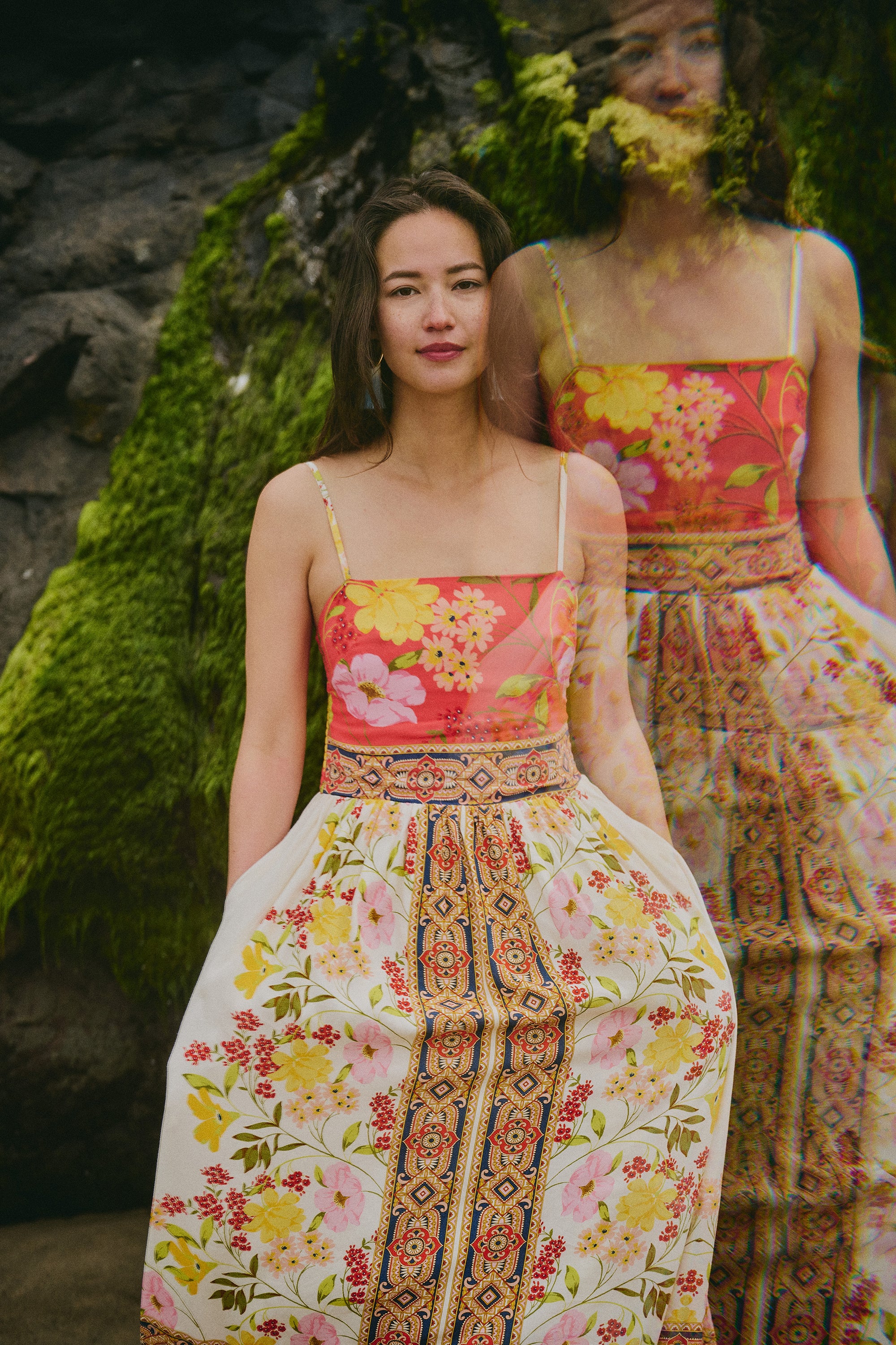 Maliyah Border Print Maxi Dress