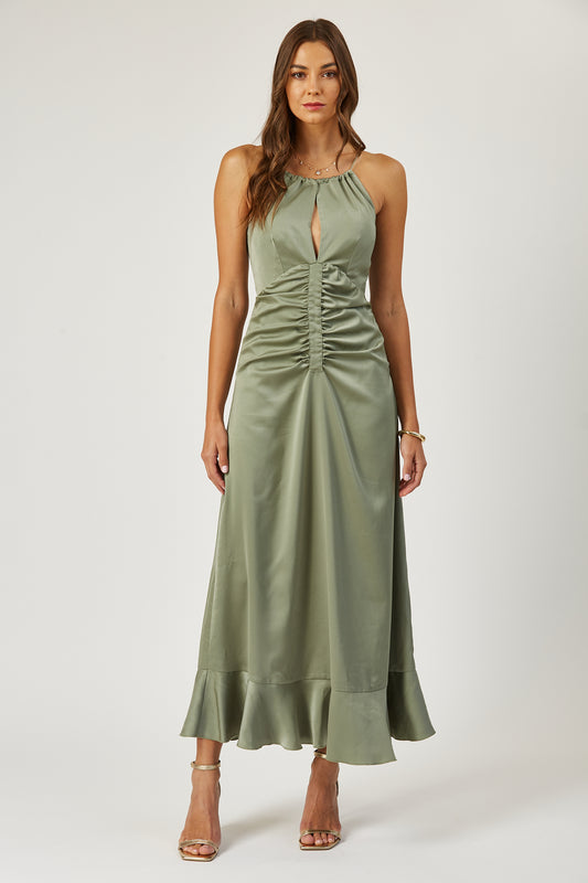 Arya cinched front halter dress image 5