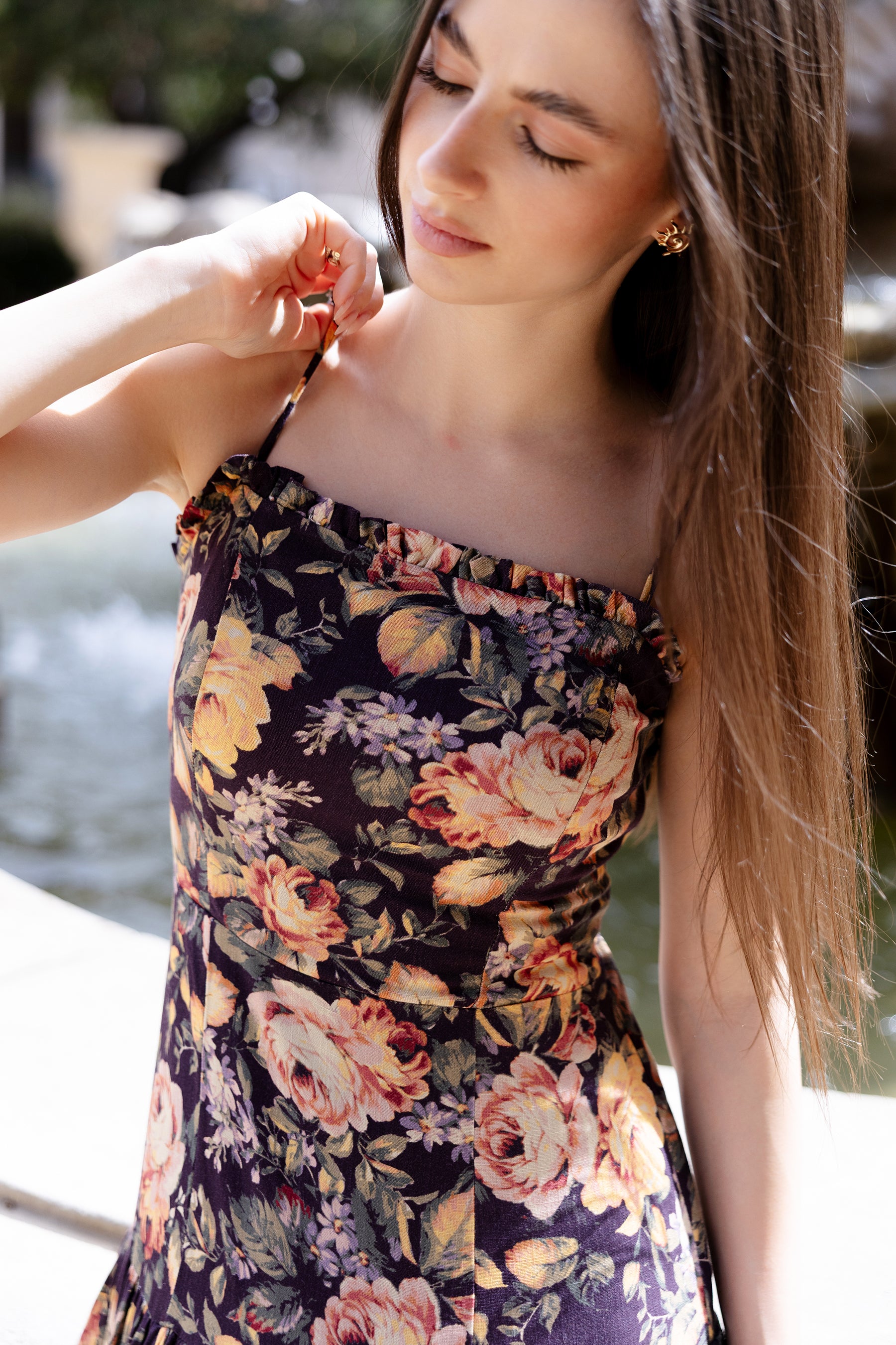 dakota lace maxi floral dress Dakota Maxi Dress main image 1