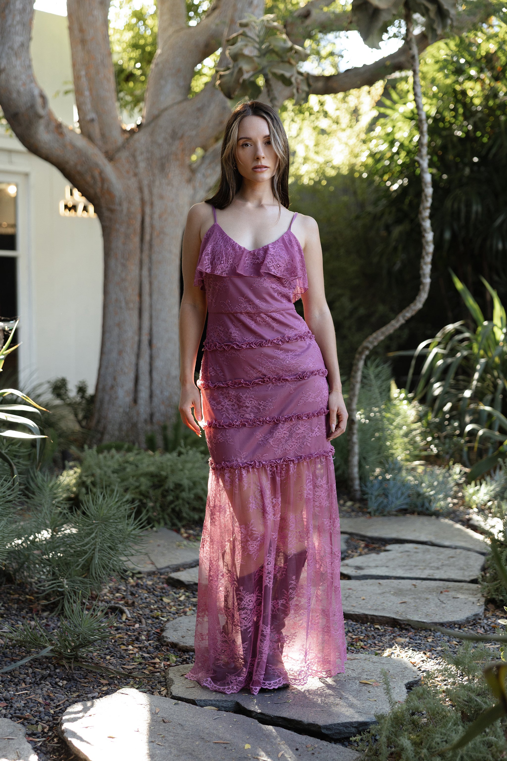 Marlowe lace maxi dress
