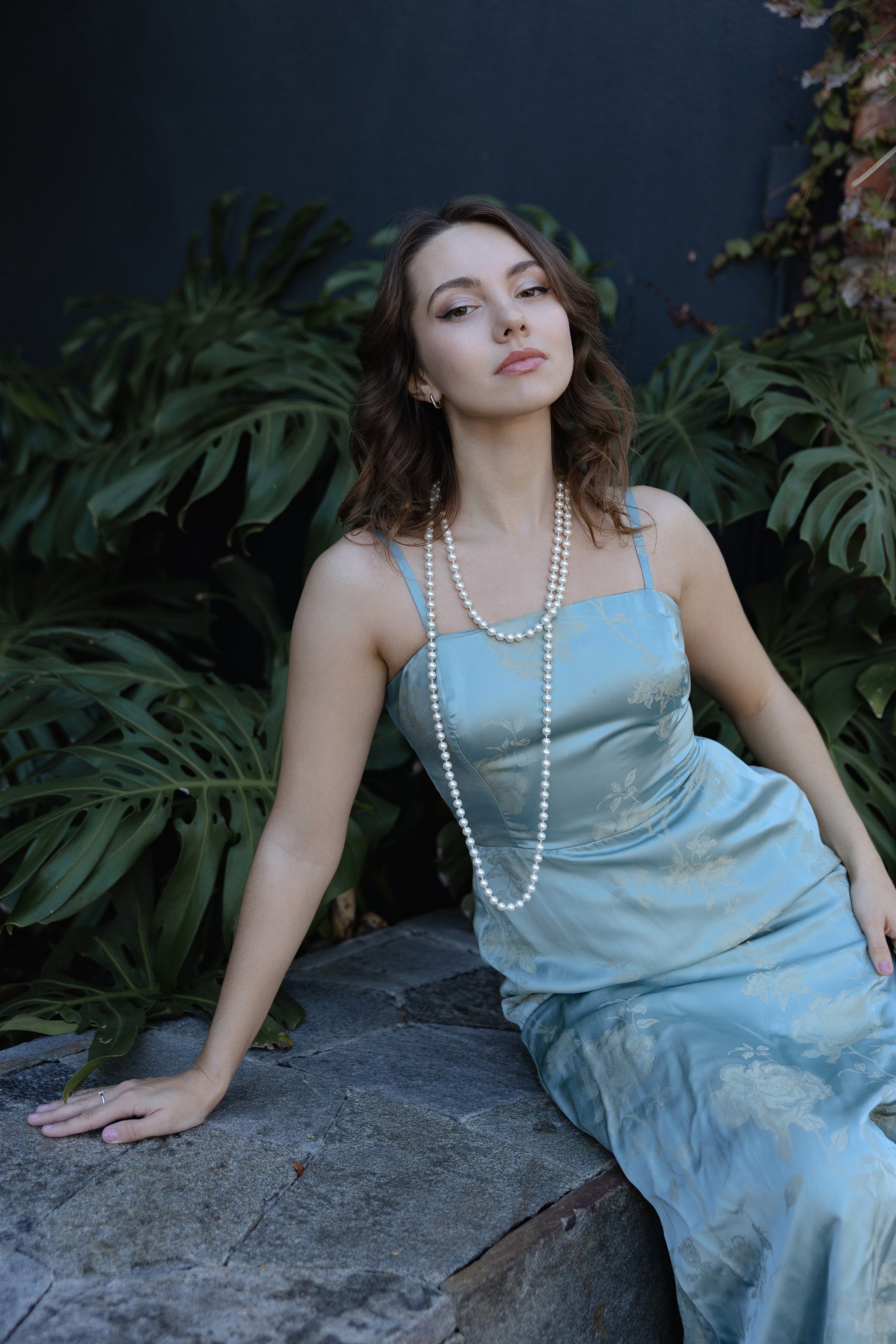 Skyler back lace up maxi dress