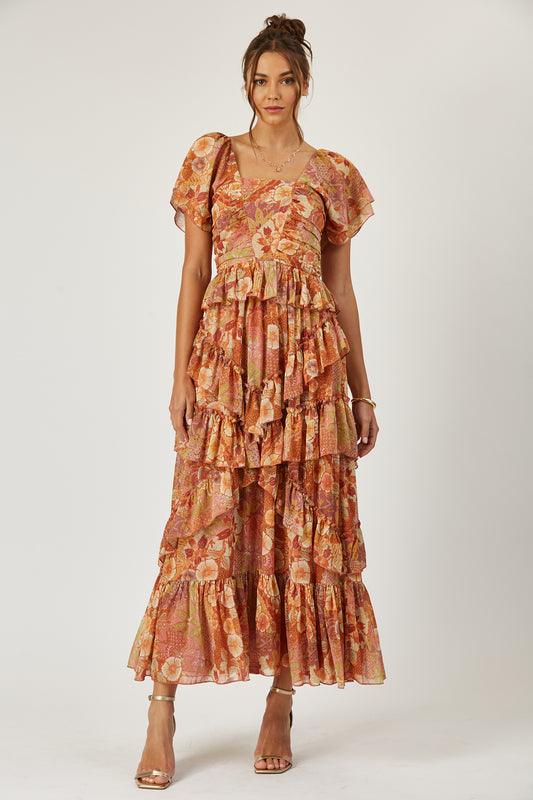 Brynn tiered ruffle dress image 0