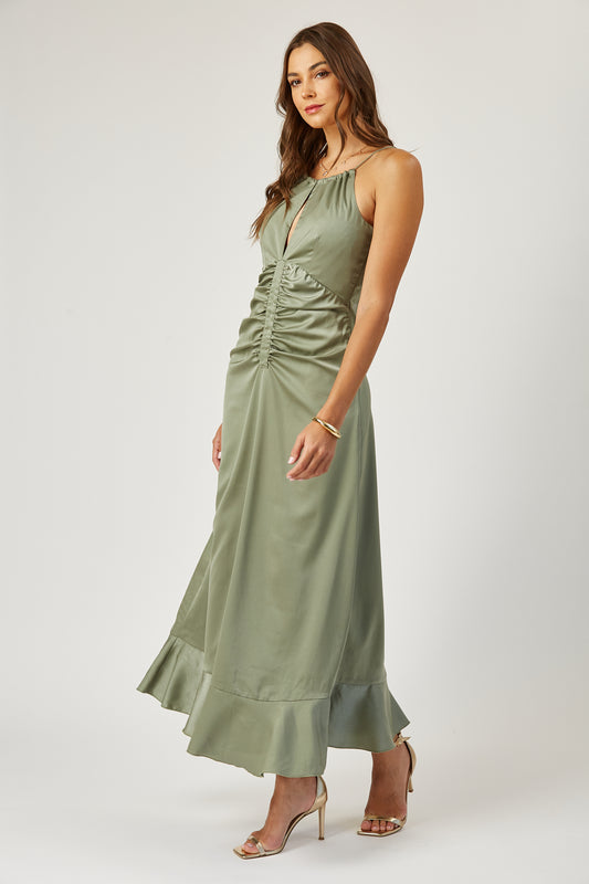 Arya cinched front halter dress image 6