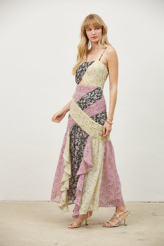 Gisele Mix Print Maxi Dress