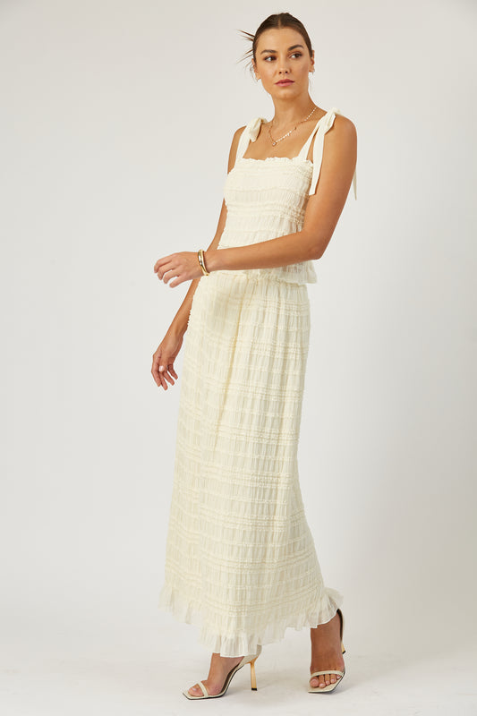 Camille textured maxi skirt image 0