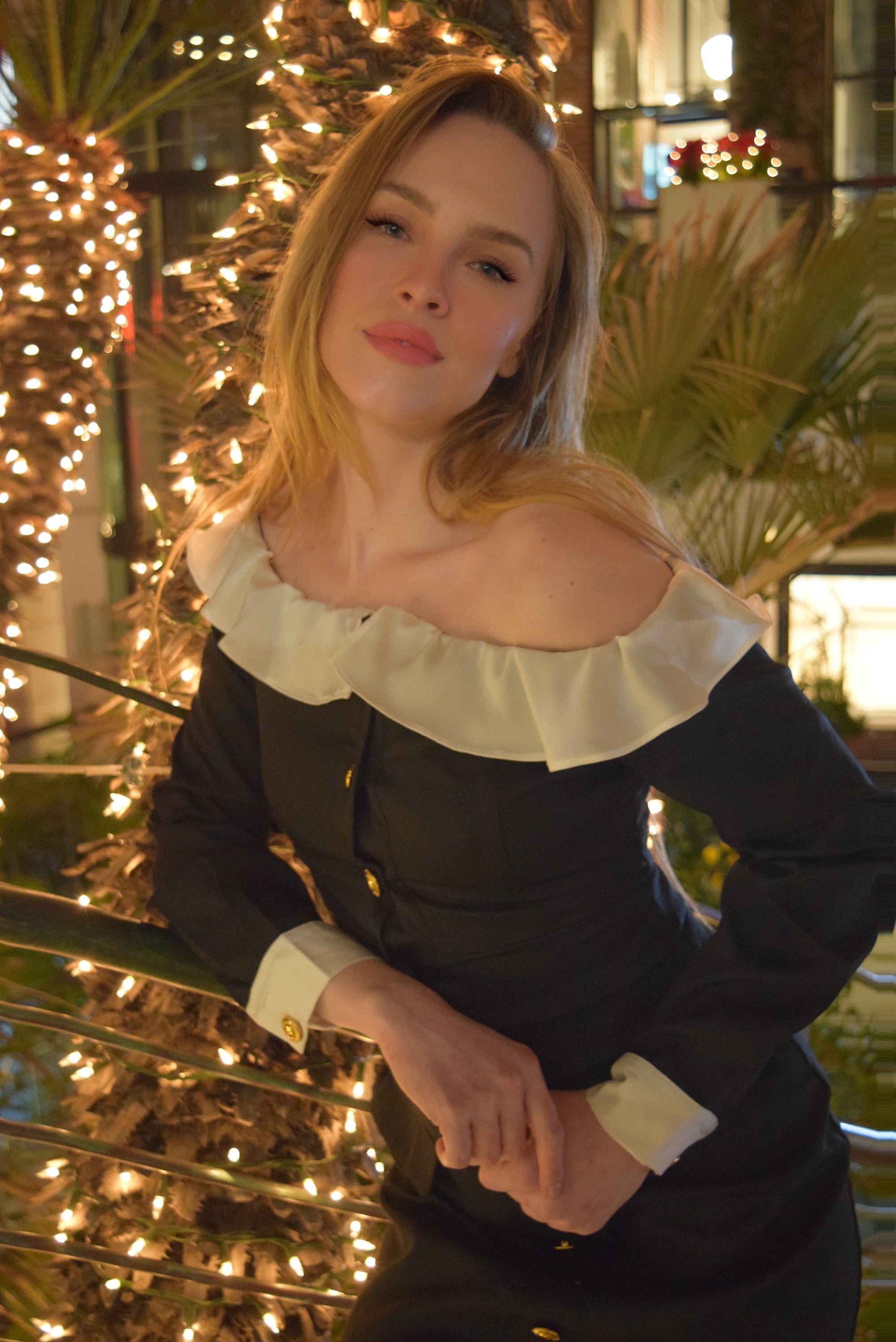 Frankie Off Shoulder Suiting Top